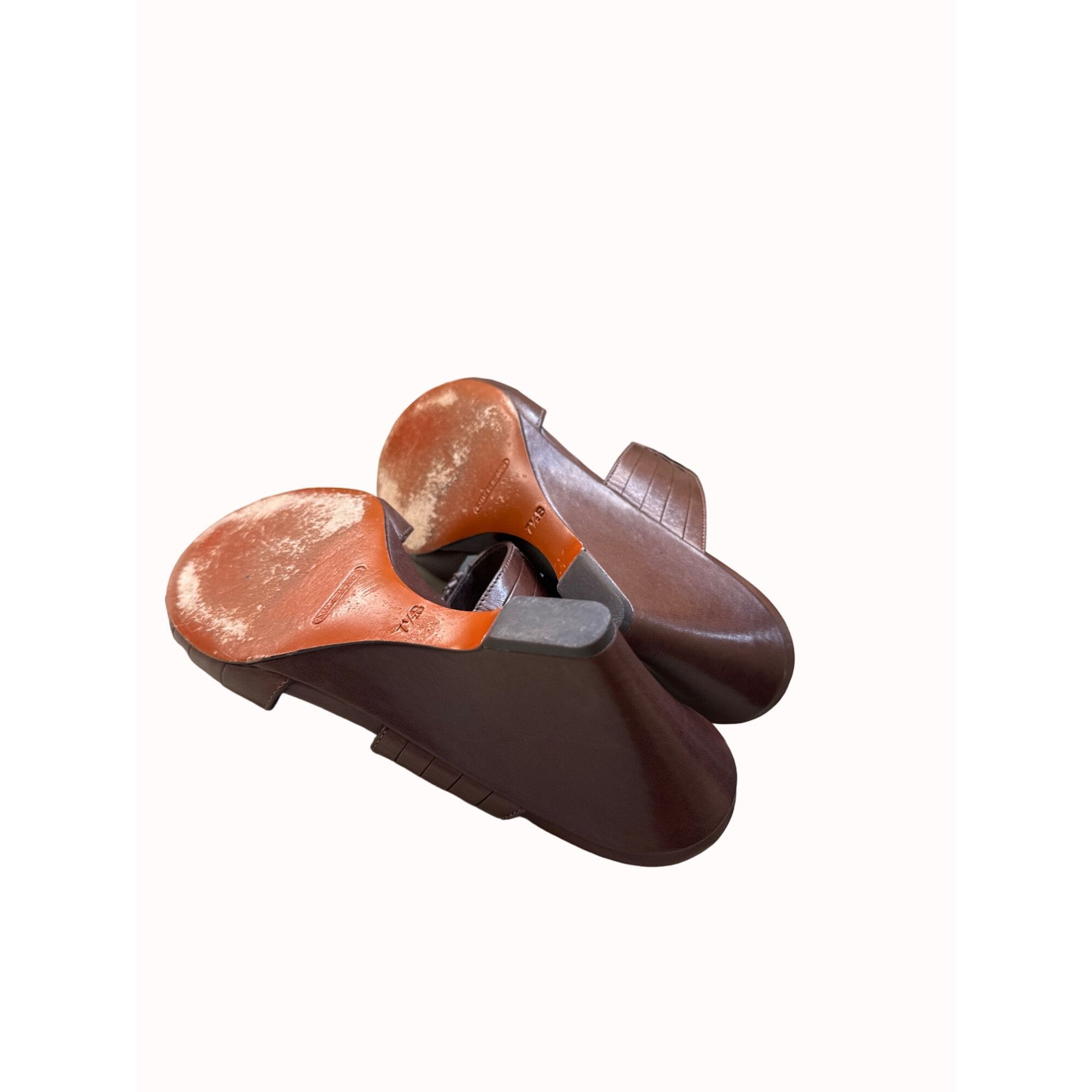 Cole Haan Cole Haan women’s brown leather wedge heels size 7.5B SKU 54 Size US 6 / IT 36 - 6 Thumbnail