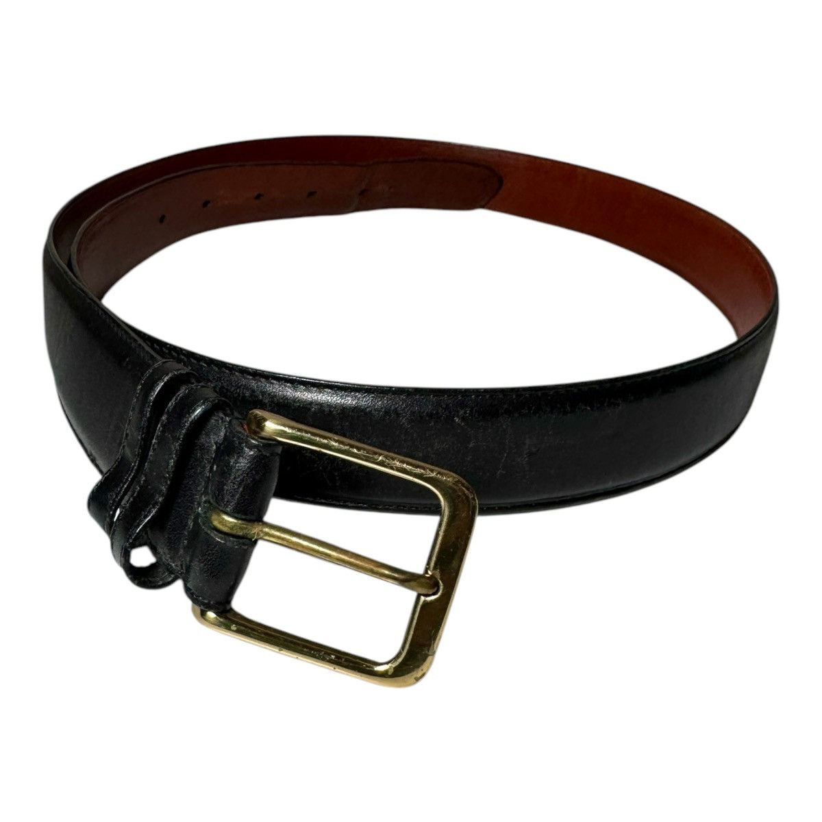Coach VTG Coach #5800 Black Leather 1 1/8" Basic Dress Belt Size 42 - 1 Thumbnail