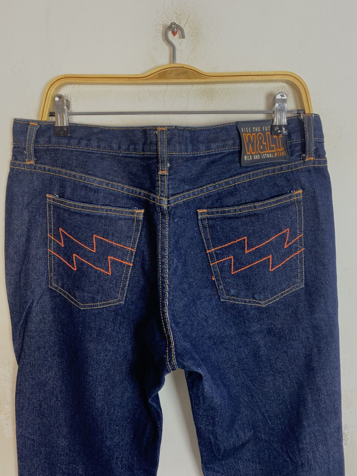 W&LT Hype W.&L.T Wildahd Lethal Trash Kiss The Future Denim Size US 33 - 4 Thumbnail