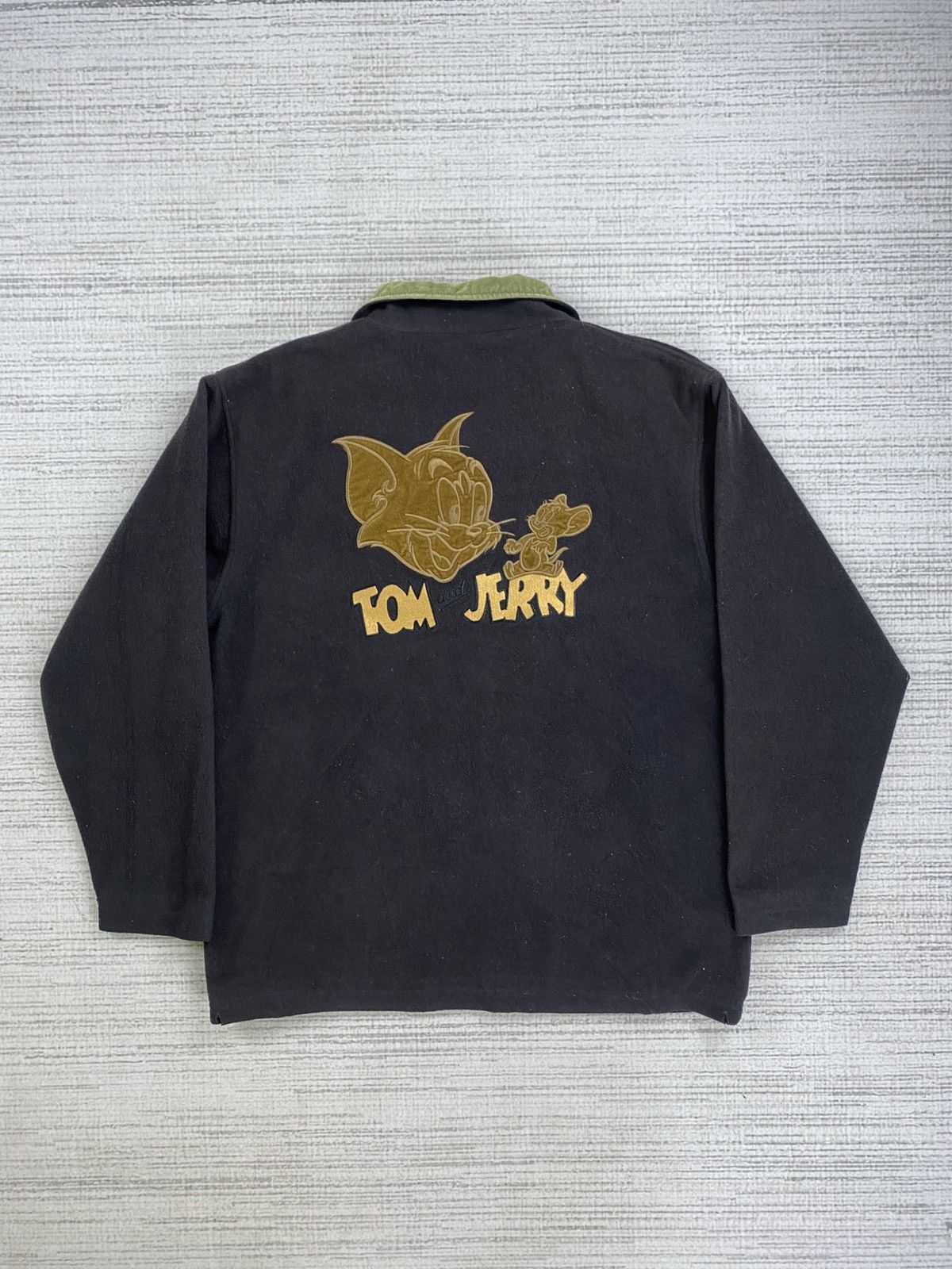Cartoon Network × Vintage Vintage 90s Tom & Jerry Big Logo Embroidery Zipper Jacket Size US M / EU 48-50 / 2 - 1 Thumbnail