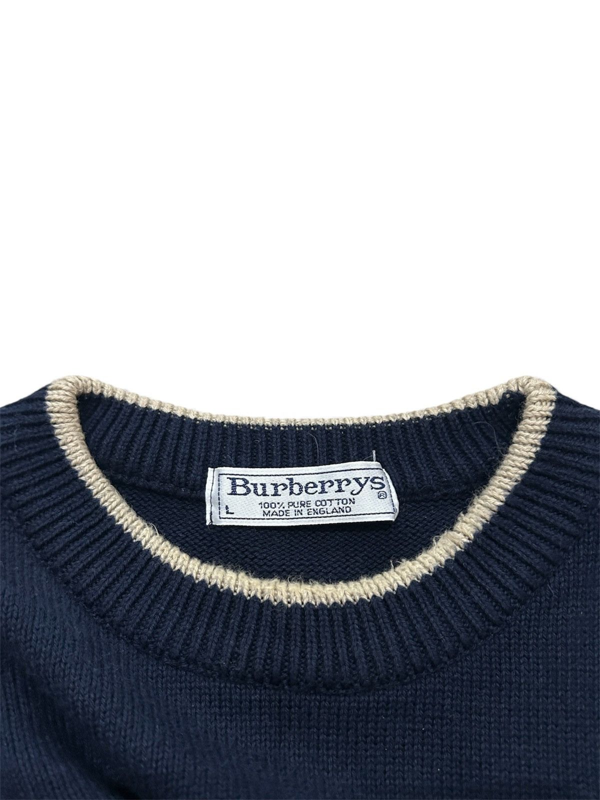Burberry Vintage Burberrys Golf Logo Knitted Sweater Made in England Size US M / EU 48-50 / 2 - 8 Thumbnail