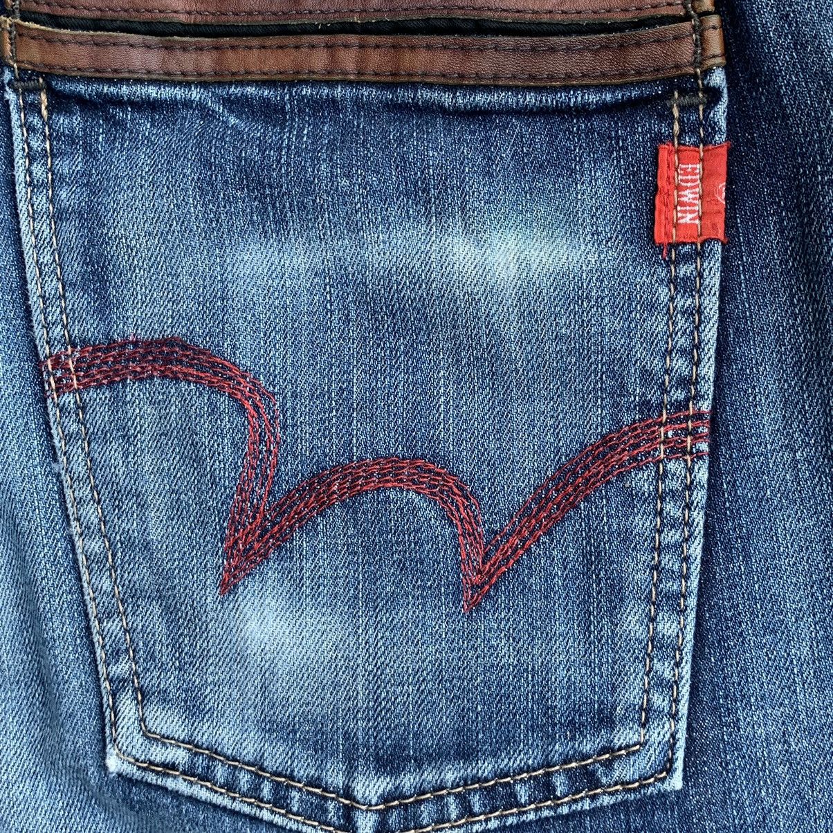 Edwin Vintage Edwin Tokyo Japan Blue Trip Denim Jeans W32 Size US 32 / EU 48 - 13 Thumbnail
