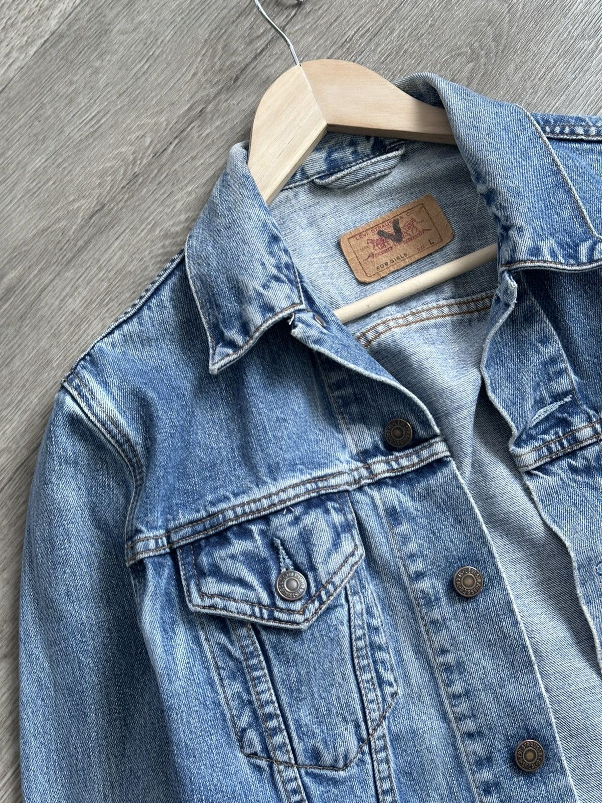 Levi's 🫧 Vintage Levi's Trucker Denim Jacket Blue Medium Wash Size L / US 10 / IT 46 - 4 Thumbnail