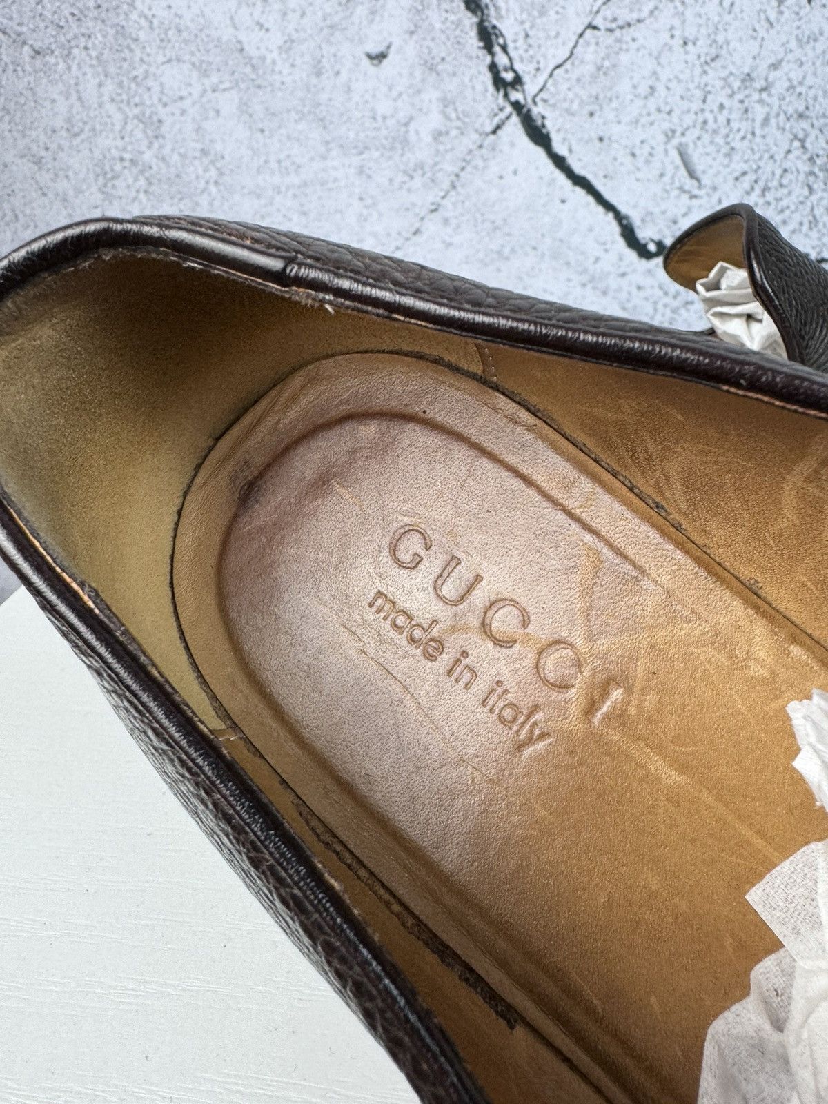 Gucci Gucci Horsebit Loafers Brown Leather Slip On Size US 7 / EU 40 - 8 Thumbnail