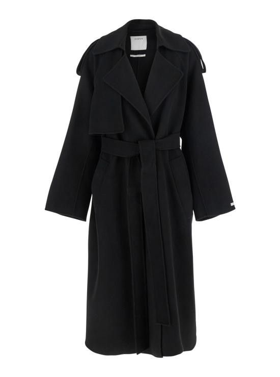 Sportmax SPORTMAX Women Coats 2512011021600014 Black Size S / US 4 / IT 40 - 1 Thumbnail