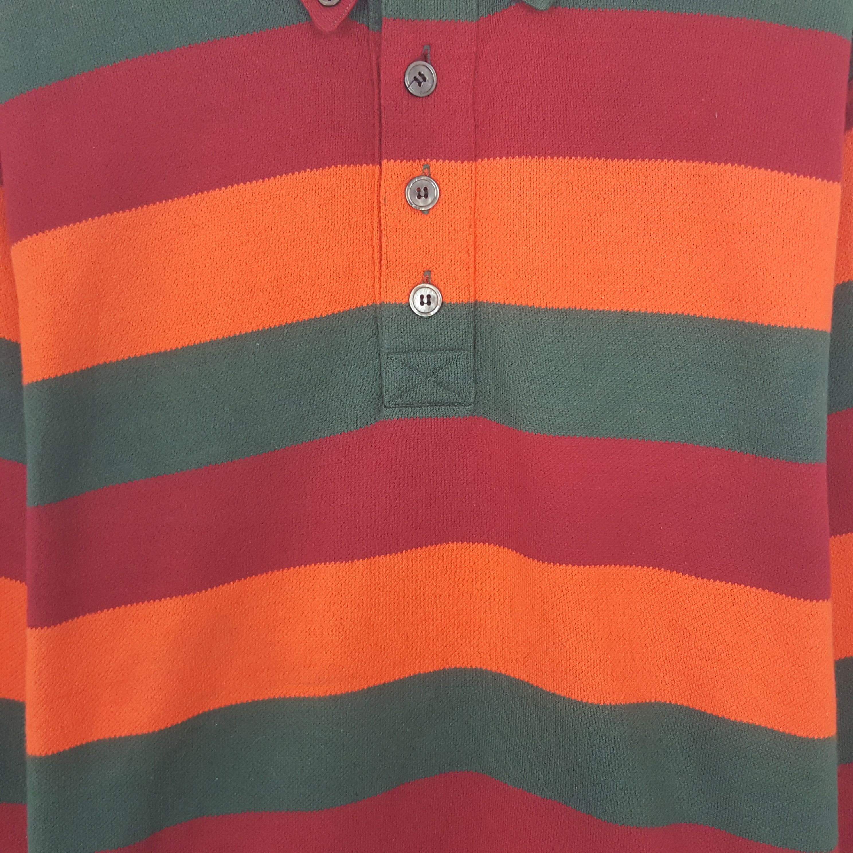 Nigel Cabourn Vintage Nigel Cabourn Striped Polos Shirt Size US M / EU 48-50 / 2 - 2 Thumbnail