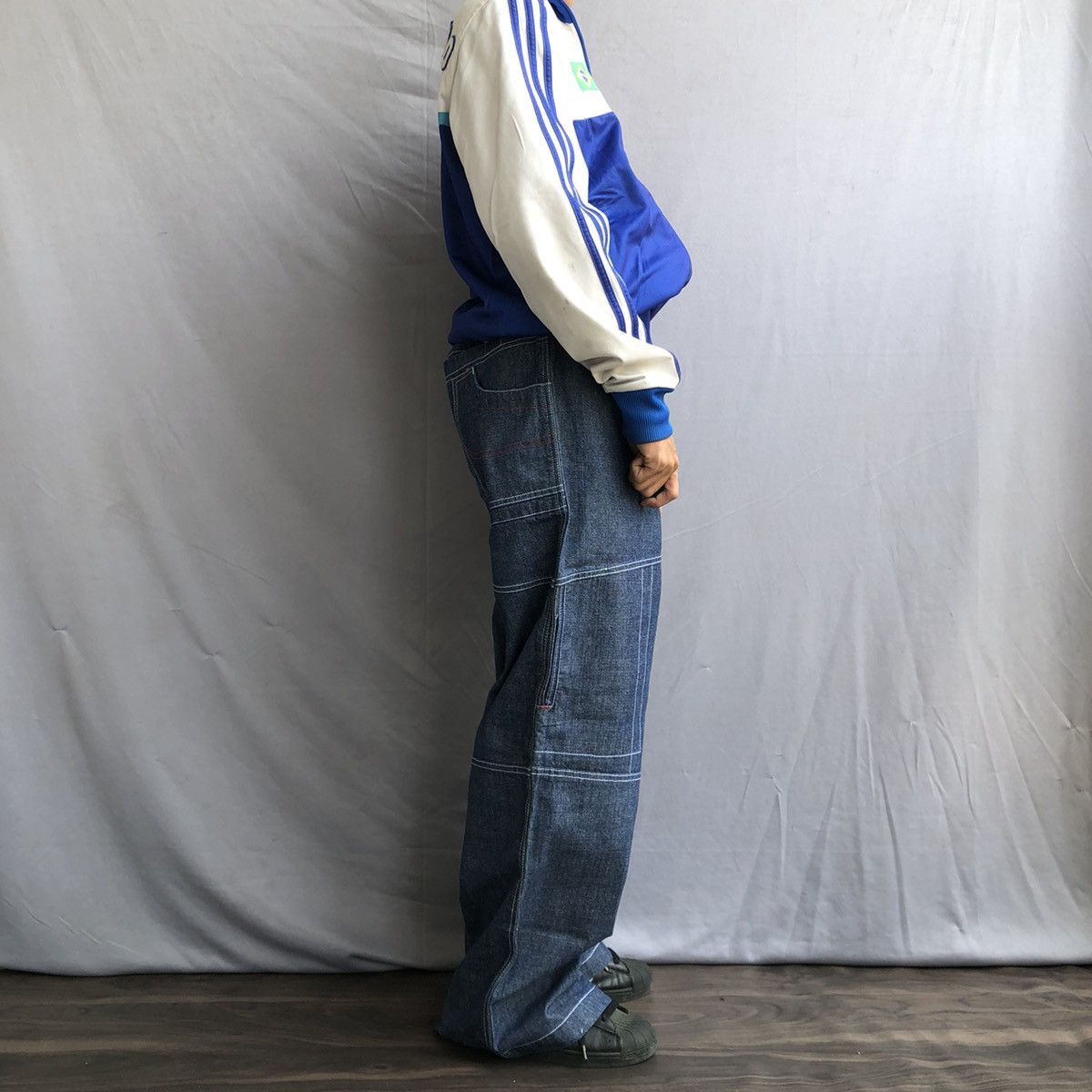 JNCO Y2K JEANS SKULL ICON DENIM PANTS LIKE JNCO JEANS Size US 36 / EU 52 - 8 Thumbnail