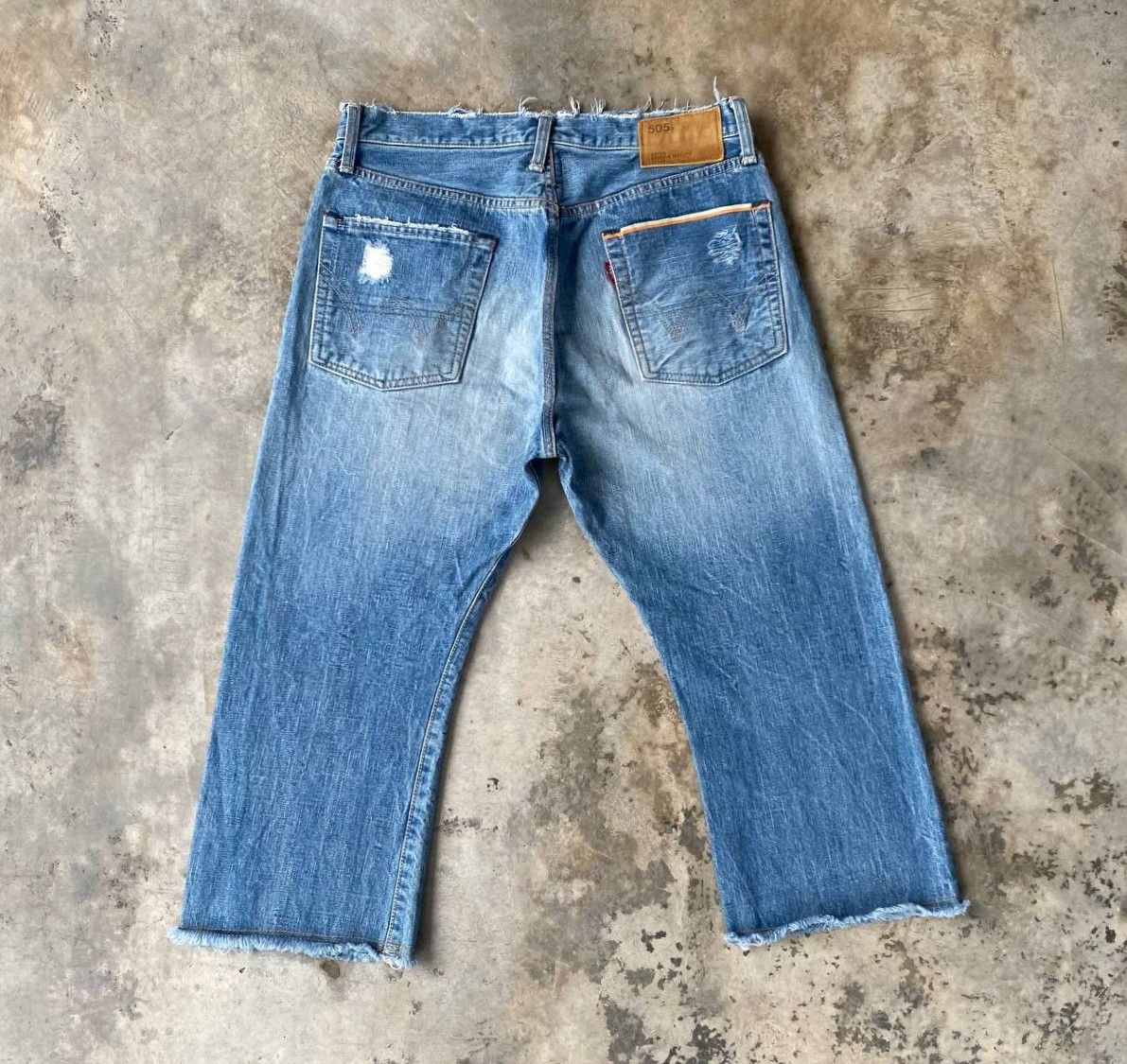 Edwin EDWIN Japan SELVEDGED REWORKED Distressed Shorts Frayed Hem Size US 30 / EU 46 - 7 Thumbnail