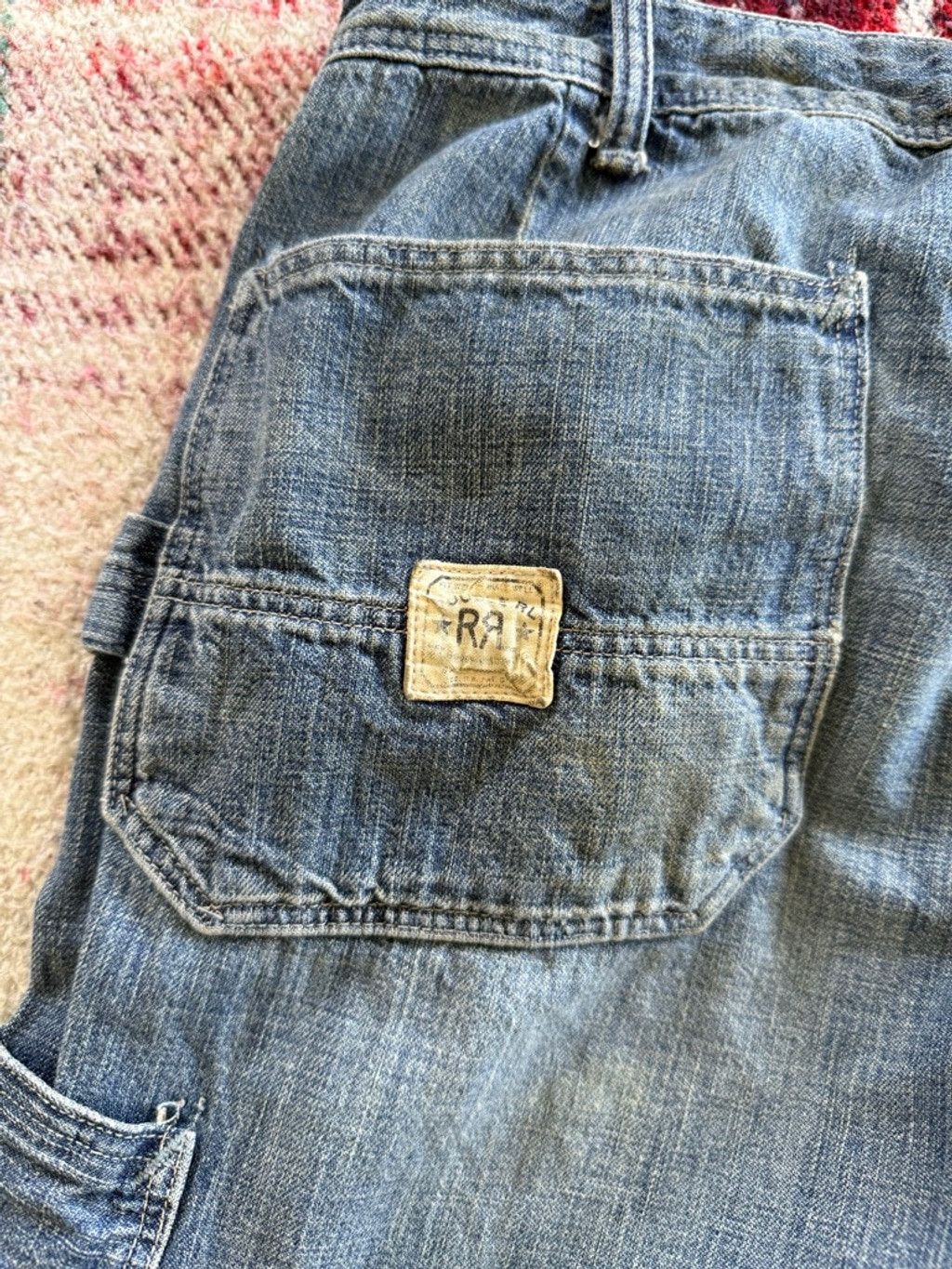 RRL Ralph Lauren 90s RRL Flare Denim Carpenter Pants 26x34 Size 26" / US 2 / IT 38 - 6 Thumbnail