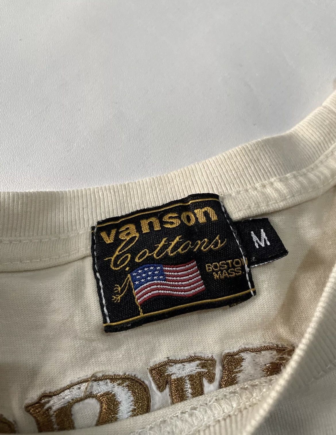 Vanson Leathers VANSON LEATHER Motorcycle Long Sleeve Tshirt Beige Size US M / EU 48-50 / 2 - 10 Thumbnail