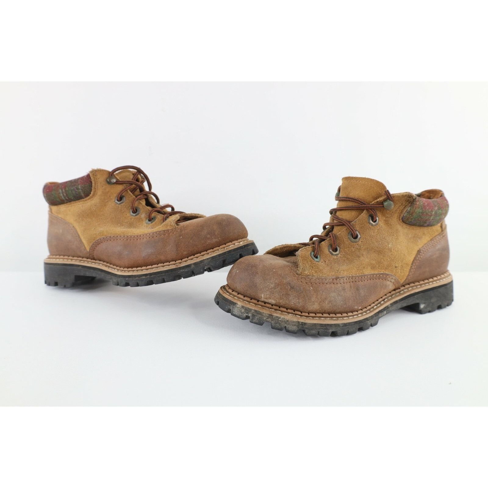 Vintage Vintage 90s Streetwear Distressed Steel Toe Leather Boots Size US 7.5 / IT 37.5 - 1 Thumbnail