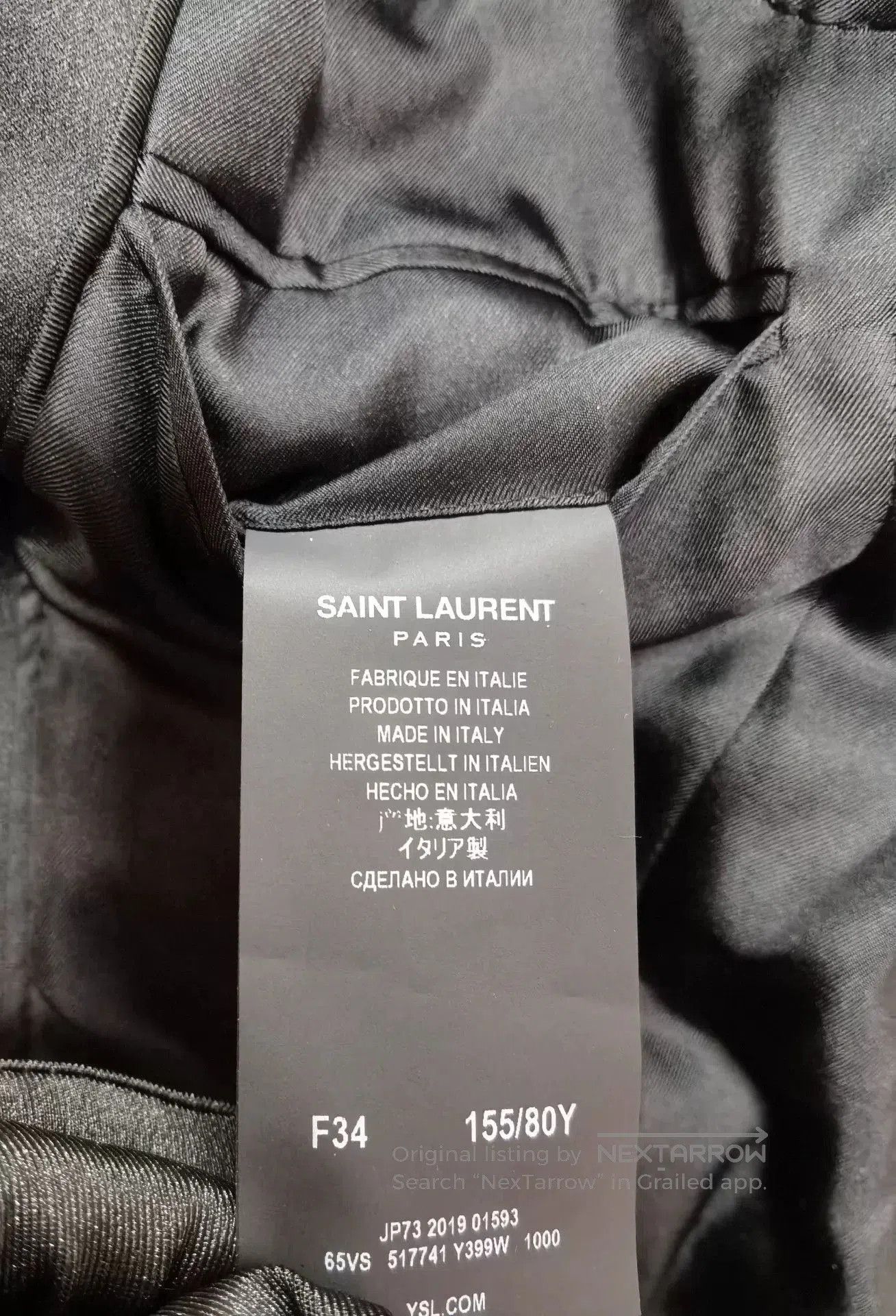 Saint Laurent Paris Saint Laurent Classic Blazer. Size XXS / US 00 / IT 34 - 4 Thumbnail