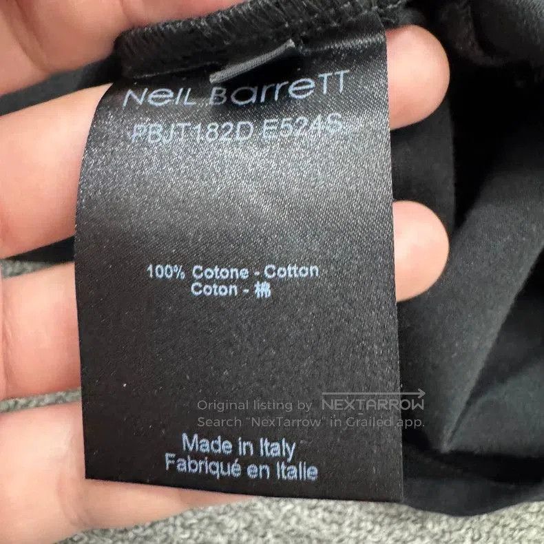 Vintage Neil Barrett Graphic Short Sleeve T-Shirt. Size US M / EU 48-50 / 2 - 4 Thumbnail