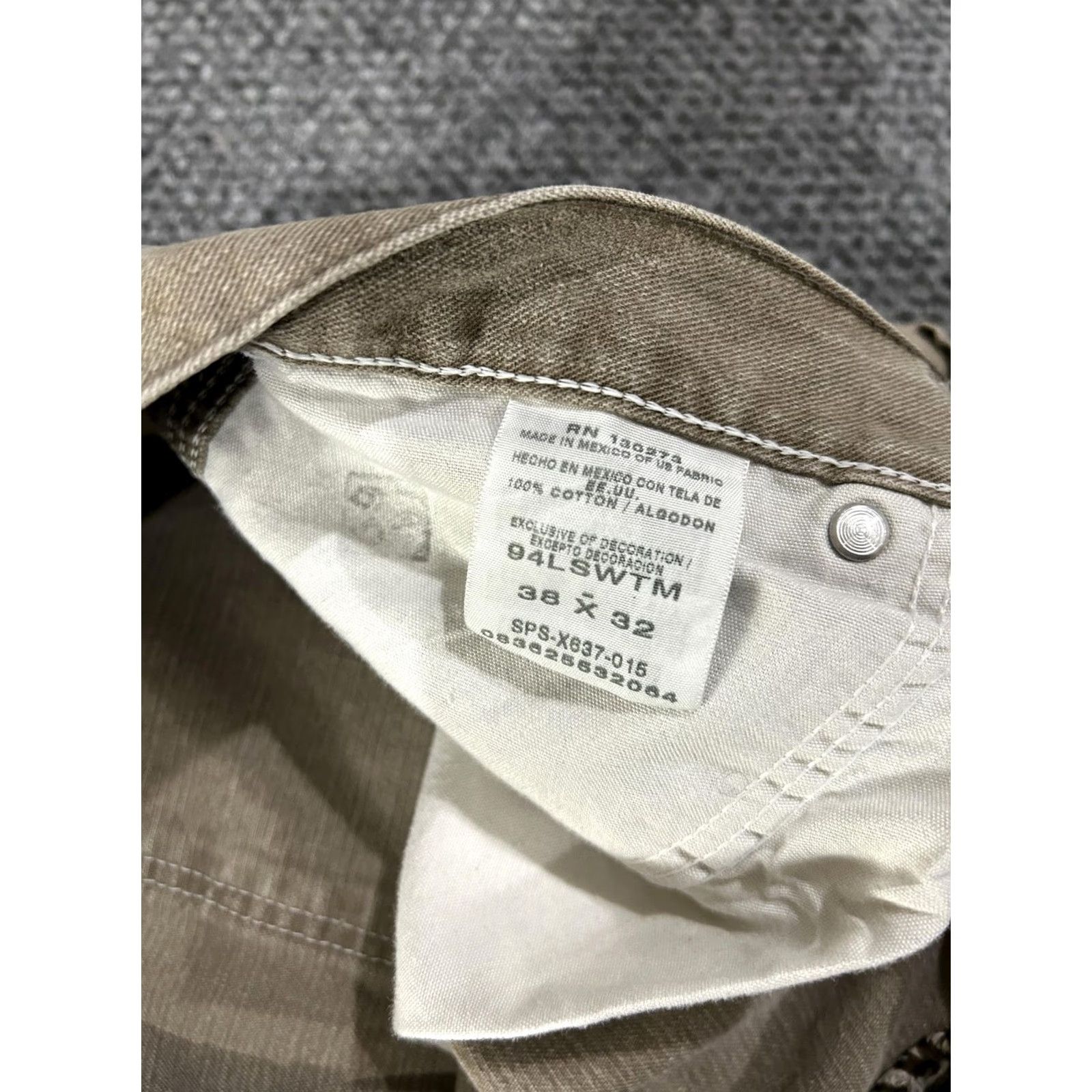 Wrangler Wrangler Carpenter Pants Mens 38x31 Beige Cotton Workwear Pants 100% Cotton Flat Front Straight Leg Size US 36 / EU 52 - 5 Thumbnail