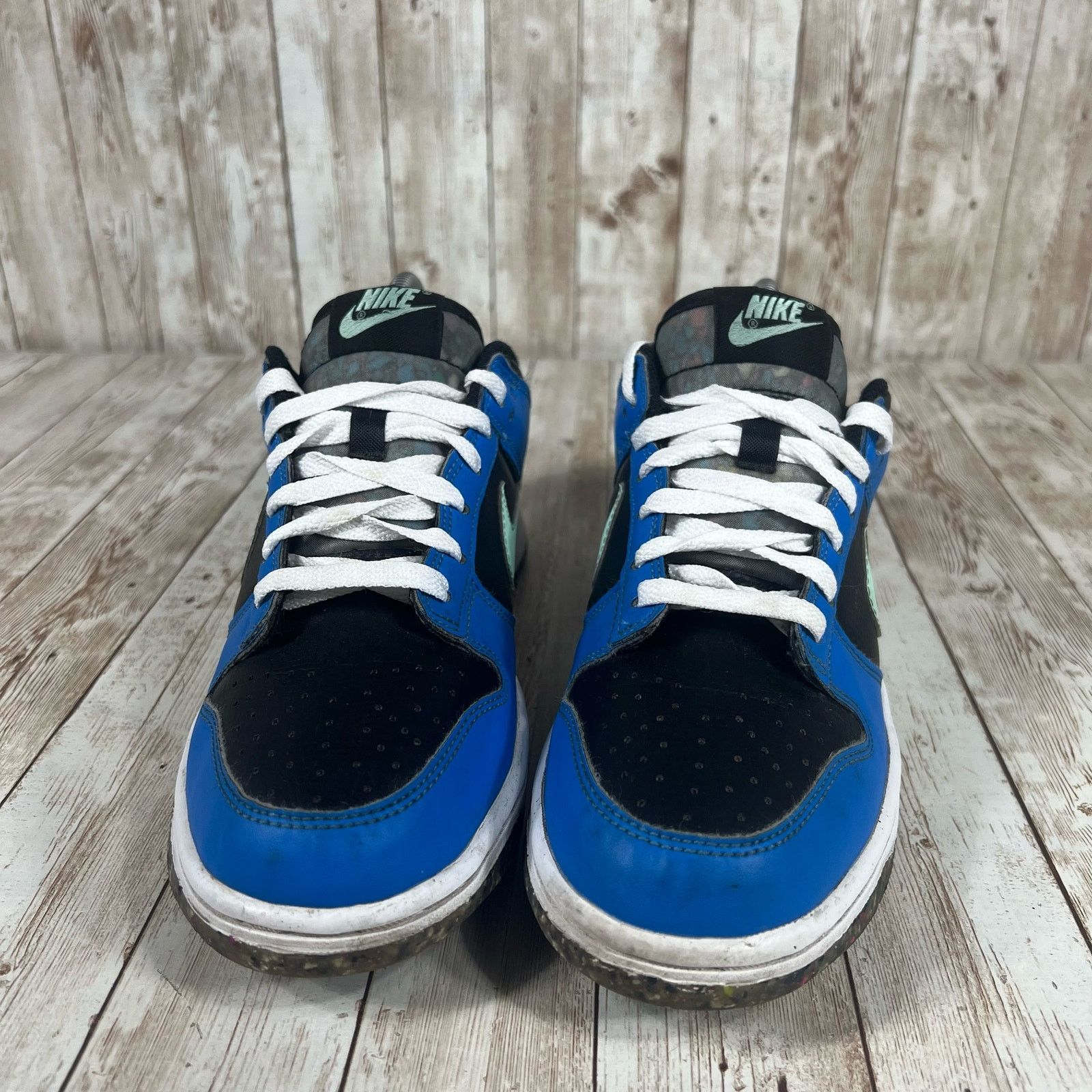 Nike 7/8.5 Women Nike Dunk Low SE Black Blue Mint - DR0165-001 Size US 8.5 / IT 38.5 - 4 Thumbnail