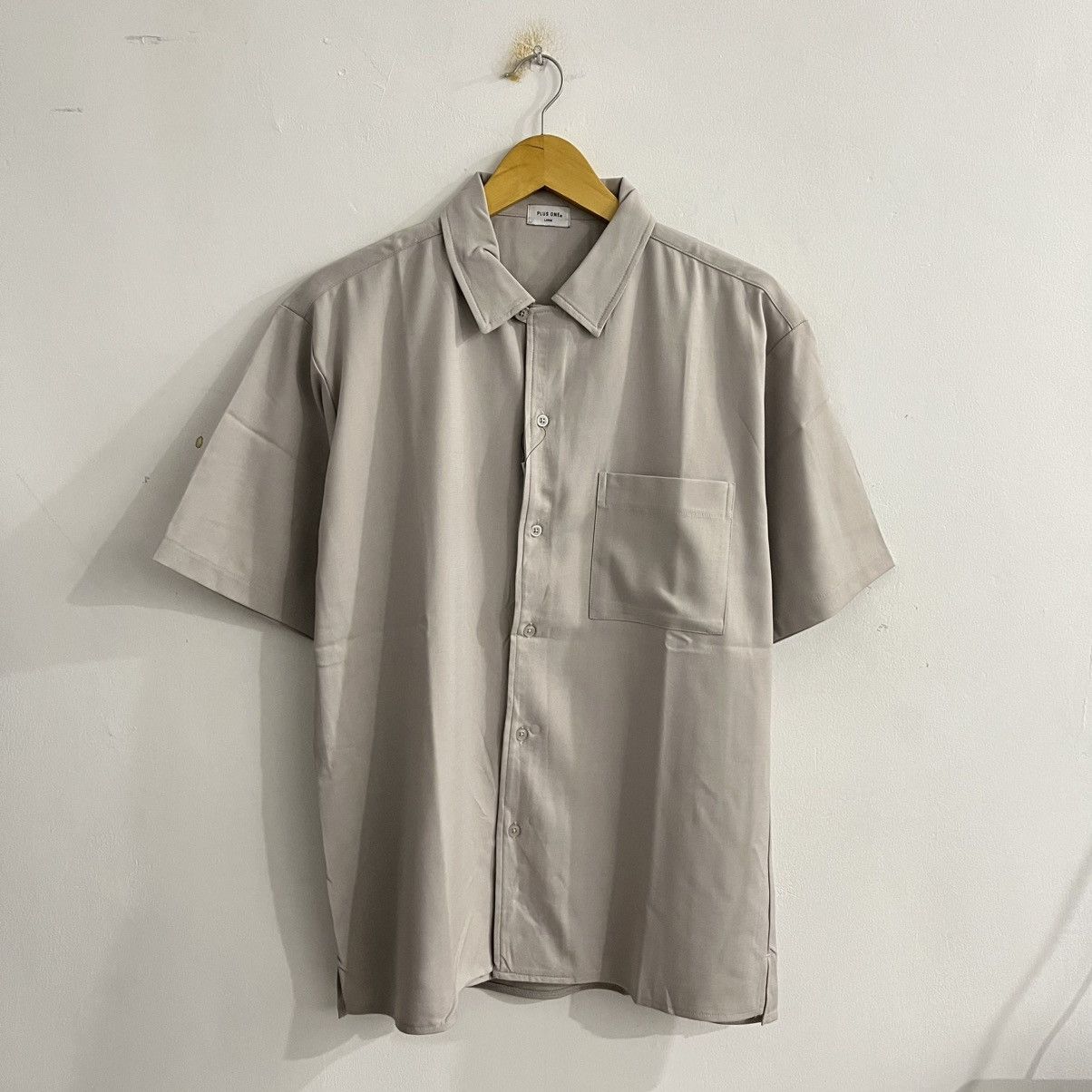 Issey Miyake Plus One - Basic Minimalist Button Up Shirt - Japanese Brand Size US L / EU 52-54 / 3 - 1 Thumbnail