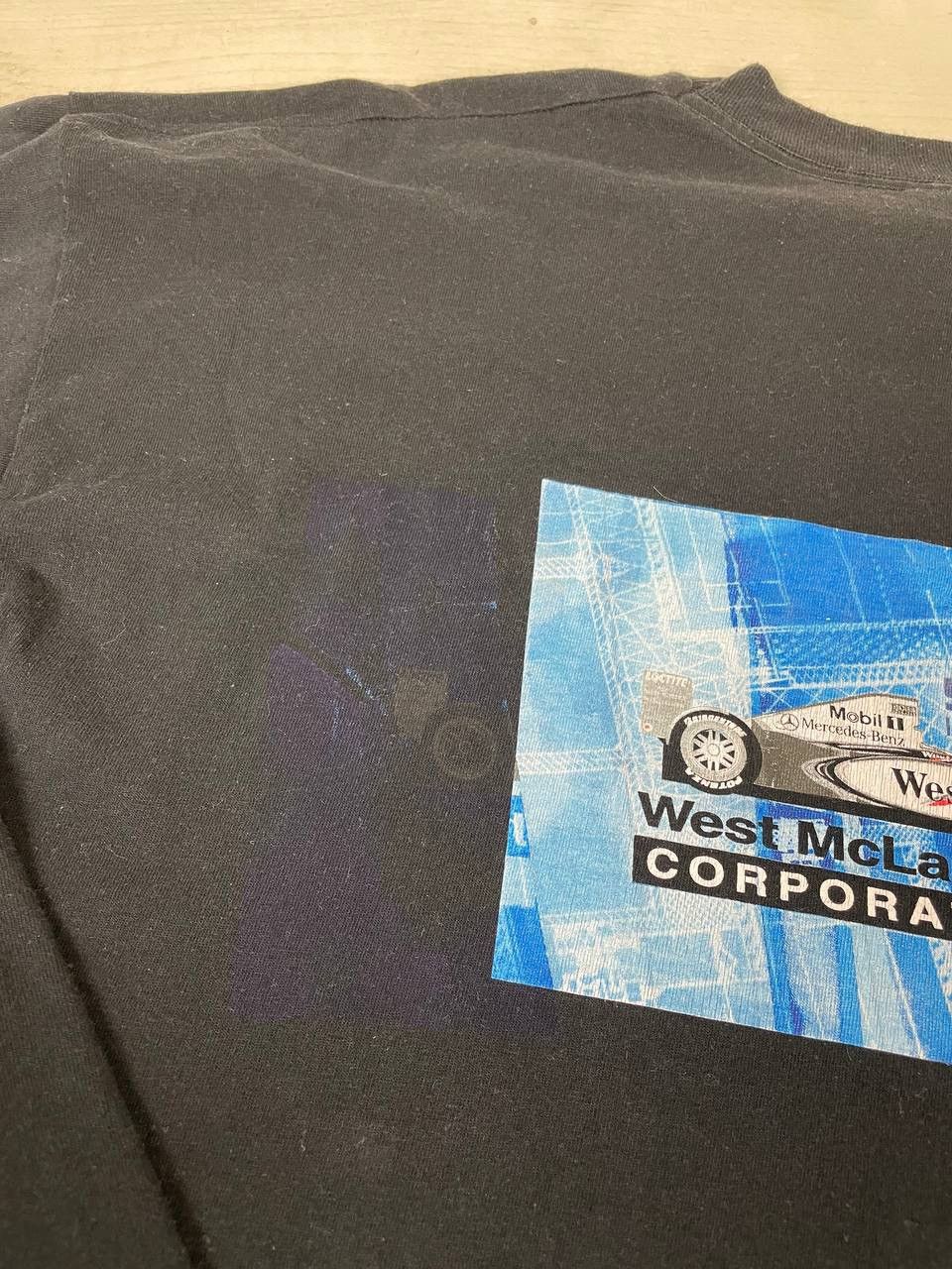 Mercedes-Benz Vintage West McLaren Mercedes Long Sleeve T Shirt Racing 90s Size US L / EU 52-54 / 3 - 9 Thumbnail