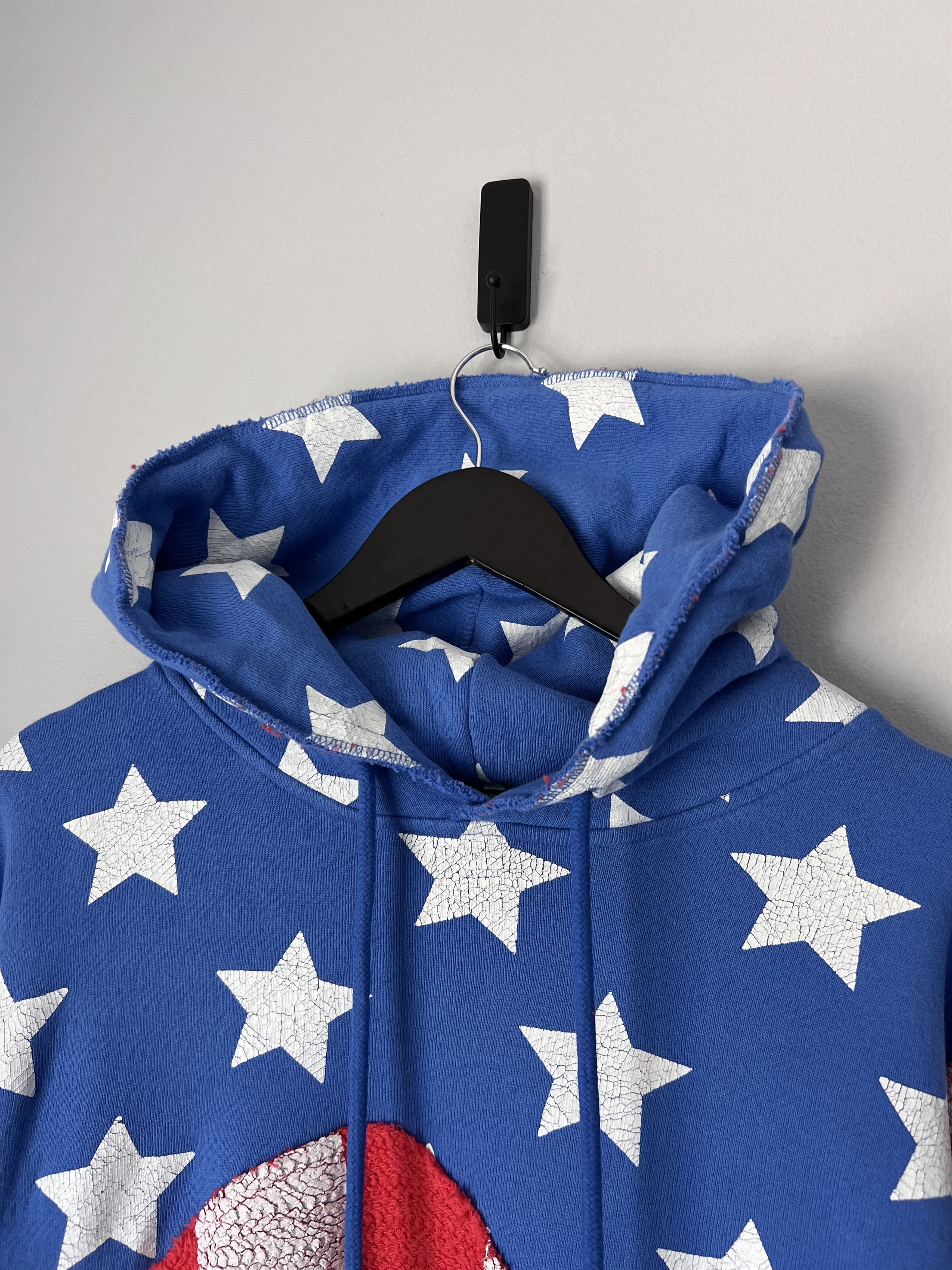 ERL ERL Distressed Stars and Stripes Swirl Hoodie Size US M / EU 48-50 / 2 - 2 Thumbnail