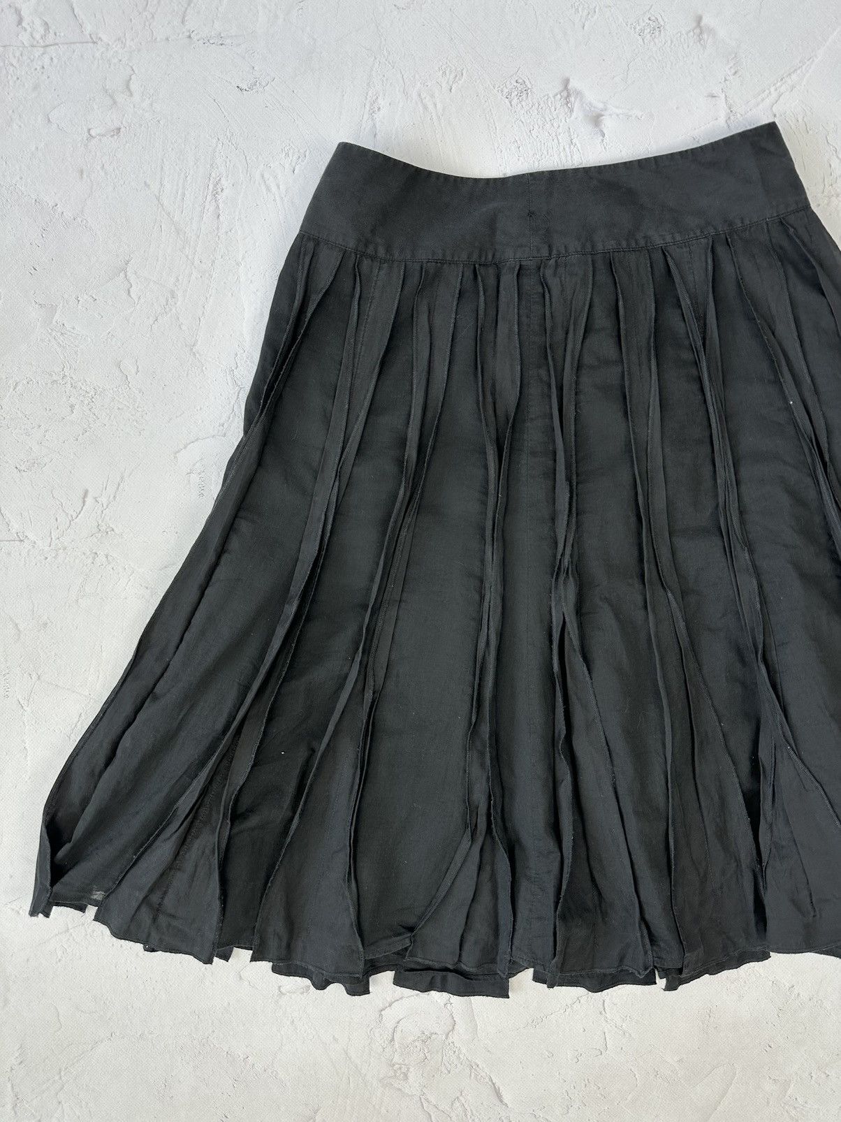 Vintage Vintage Flared Pleated Skirt Size 32" / US 10 / IT 46 - 3 Thumbnail