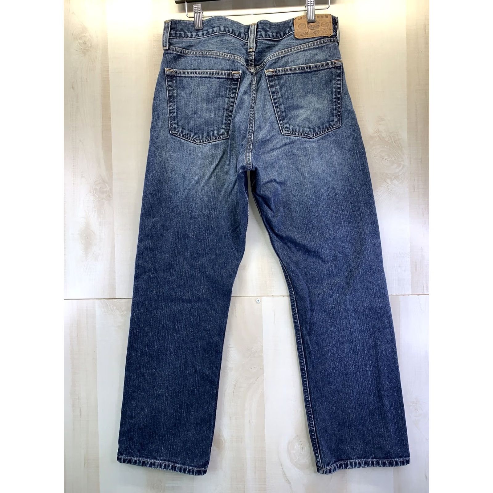 Eddie Bauer VINTAGE Eddie Bauer Denim Jeans Distressed Mens Straight Leg SZ 32x30-5295 Blue Cotton 5-Pocket Design Regular Jeans Mens Vintage 5295 Distressed Size US 32 / EU 48 - 6 Thumbnail