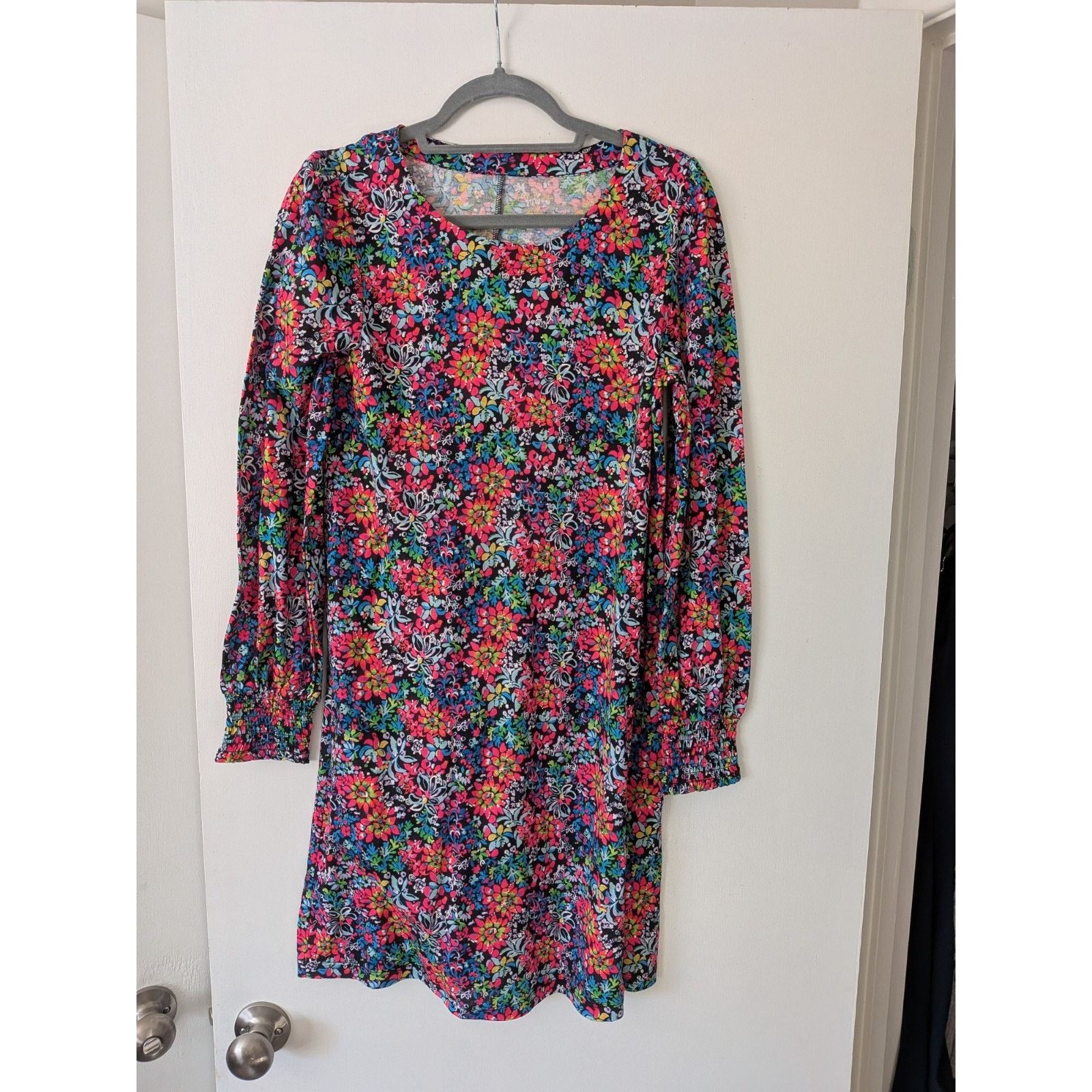 Lilly Pulitzer Lilly Pulitzer Etta Dress Floral Multi-Color Pink Blue M Size M / US 6-8 / IT 42-44 - 1 Thumbnail