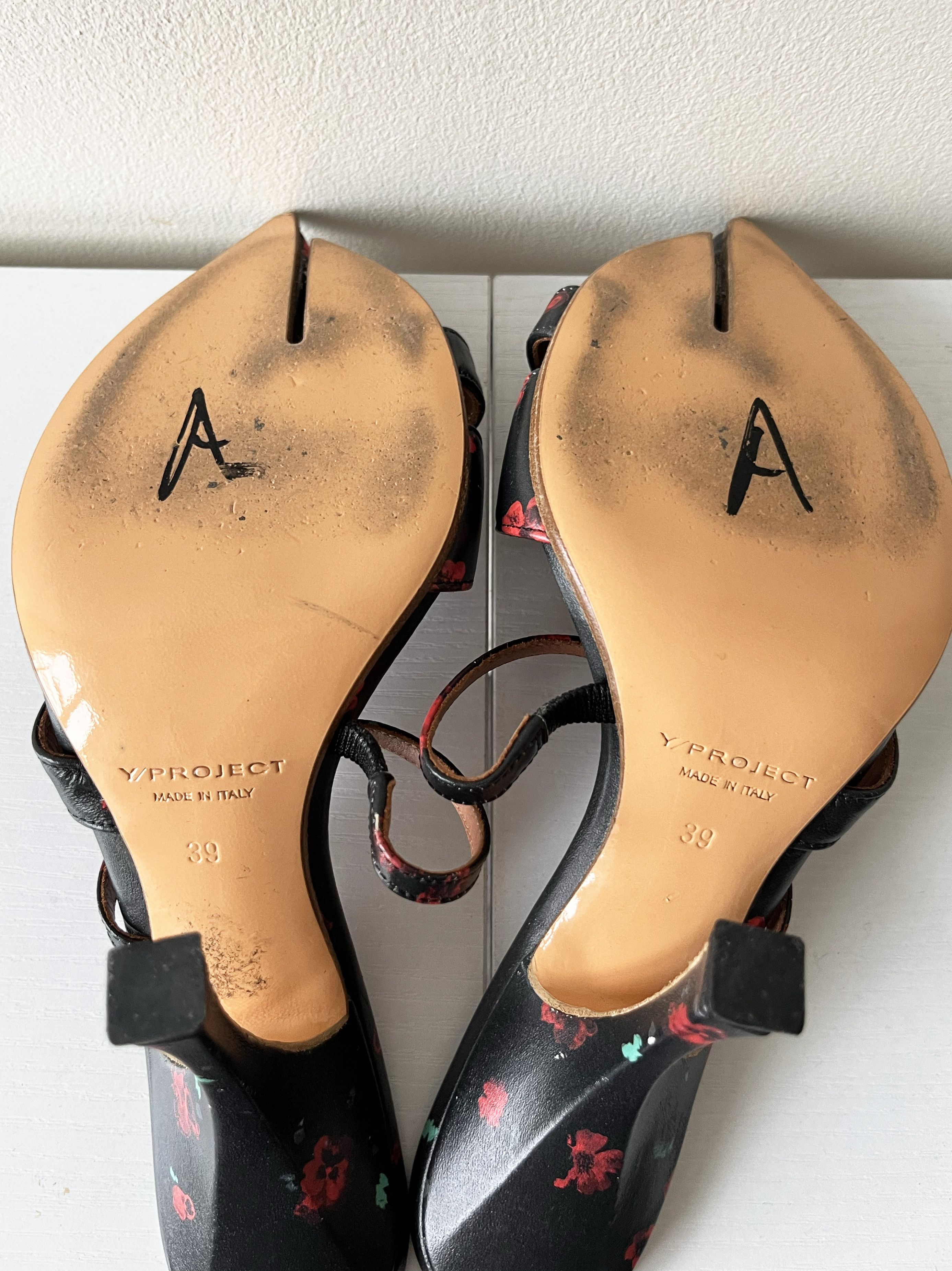 Y/Project Y/ Project lobster tabi floral heels Size US 8 / IT 38 - 6 Thumbnail