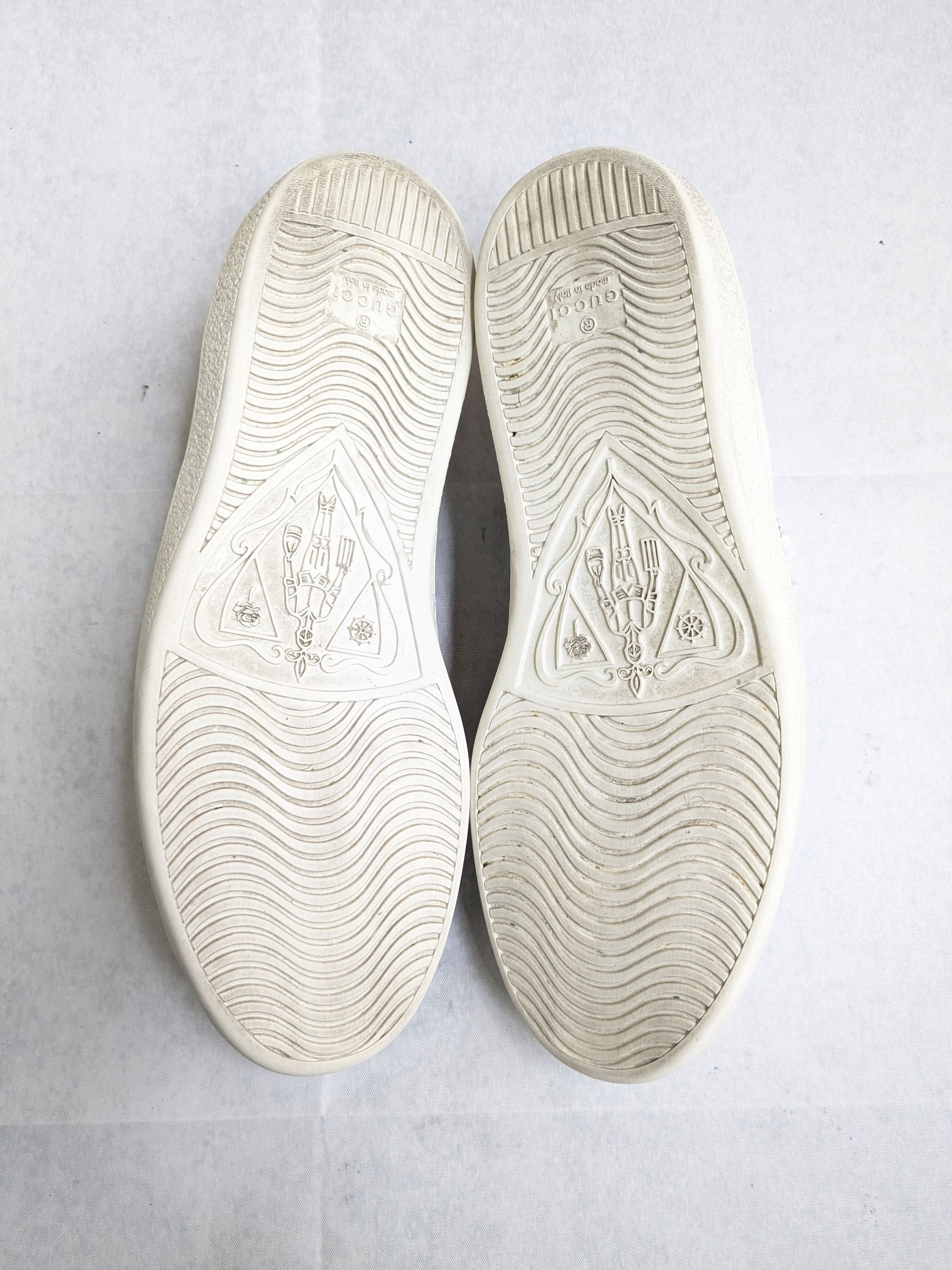 Gucci Gucci Ace White Bee 9 Low Tops Leather Size US 9 / EU 42 - 14 Thumbnail