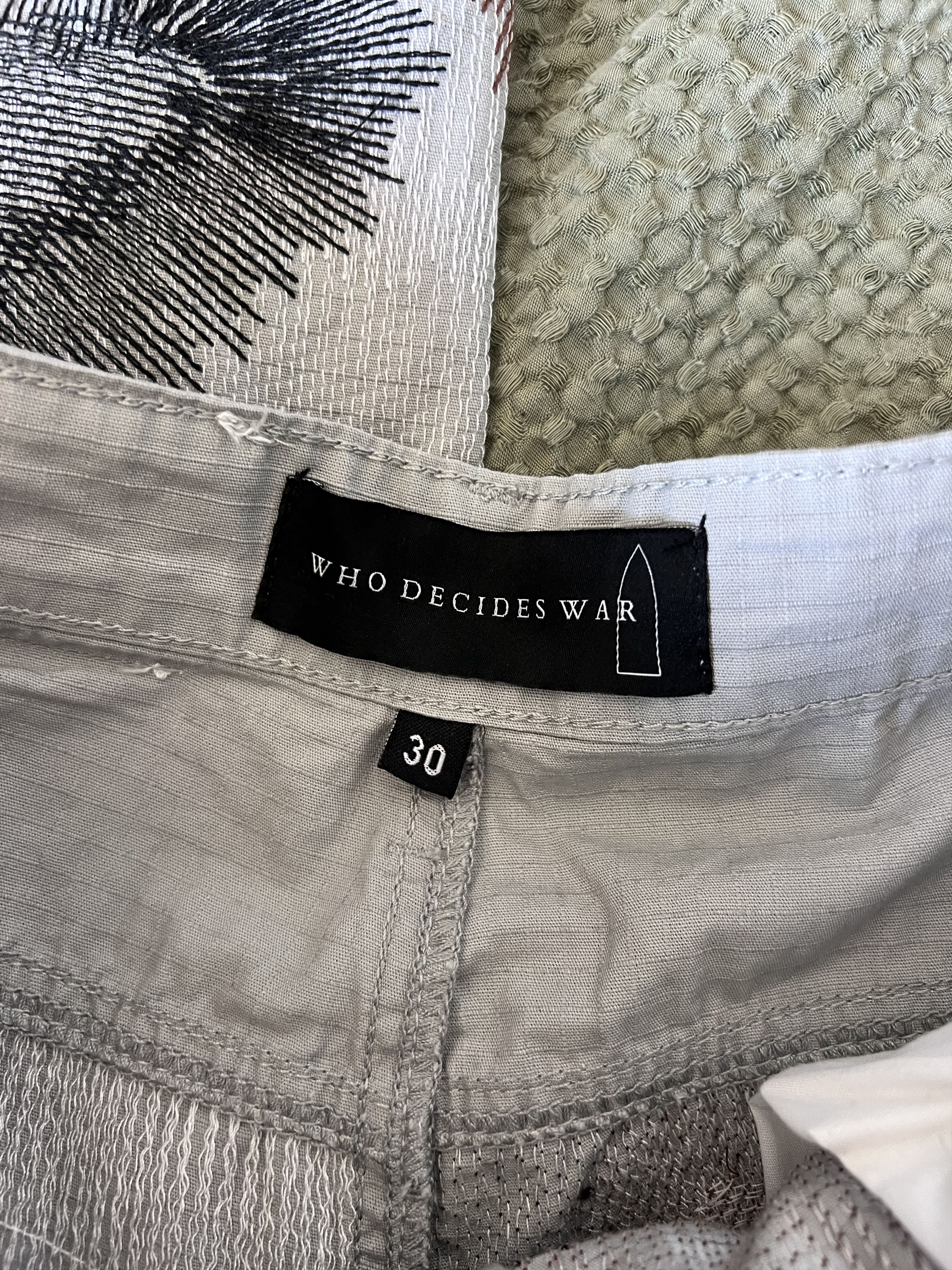 Who Decides War Who Decides War Darning Cargo Pants in Grey Size US 30 / EU 46 - 8 Thumbnail