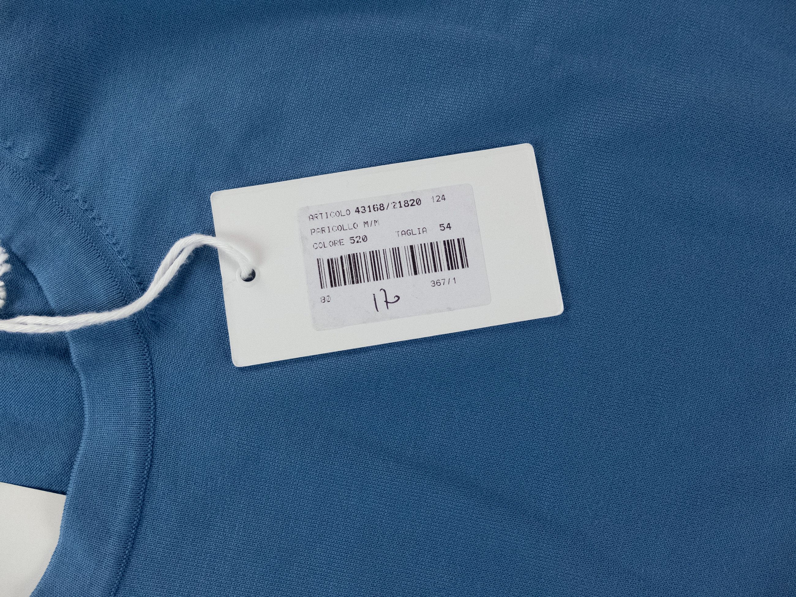 Gran Sasso GRAN SASSO blue knit cotton t-shirt Size XXL / 54 IT Size US XXL / EU 58 / 5 - 3 Thumbnail