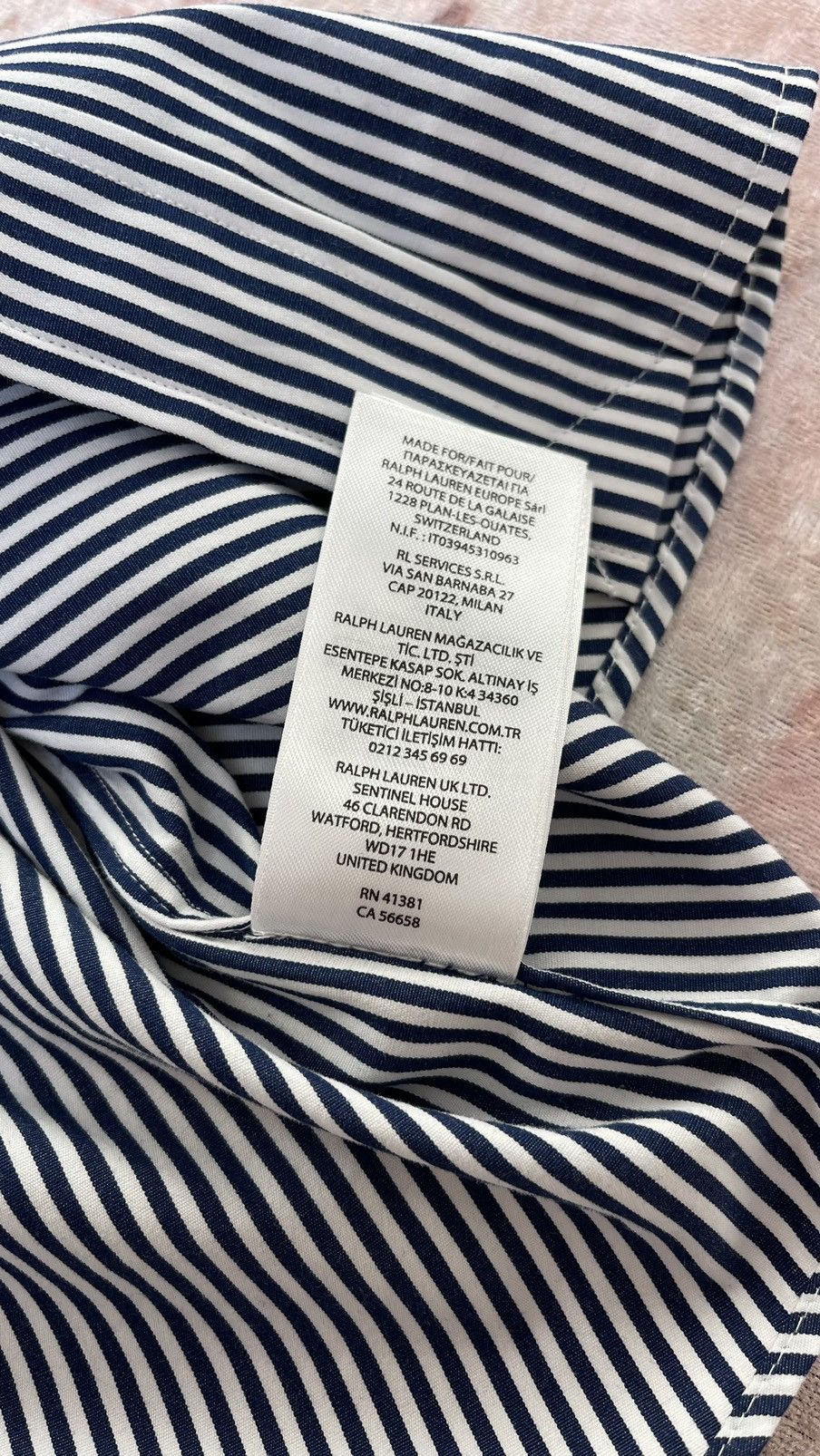 Polo Ralph Lauren M Custom Fit Button Down Striped Shirt QR