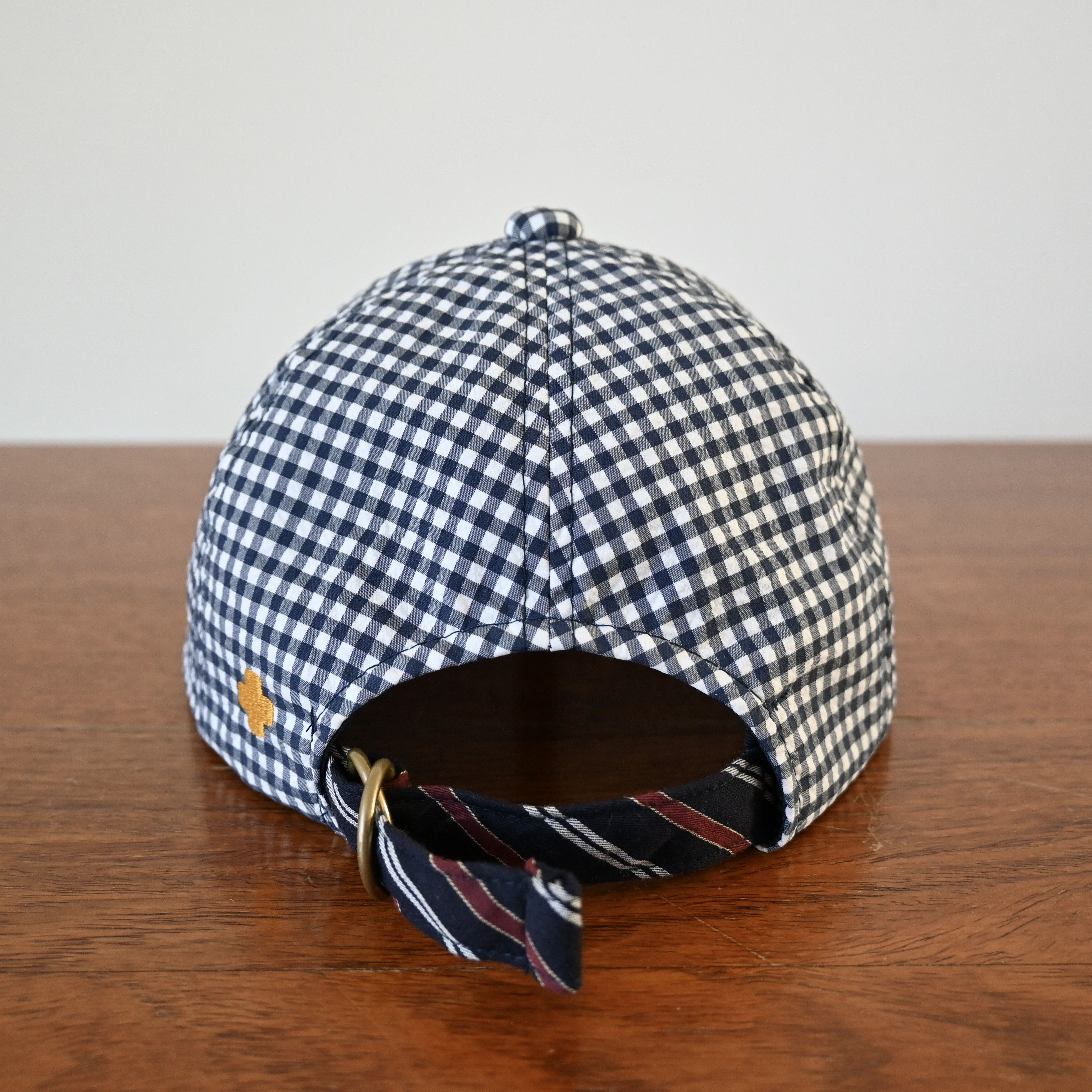 Beams Plus BEAMS Plus gingham seersucker 6 panel hat, made in Japan Size ONE SIZE - 3 Thumbnail