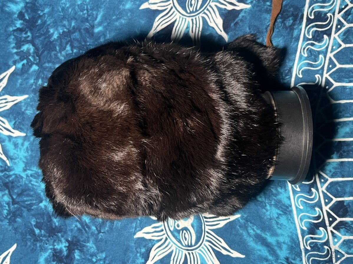 Vintage Vintage Y2K Ushanka trapper rabbit leather hat rare🔥 Size ONE SIZE - 8 Thumbnail