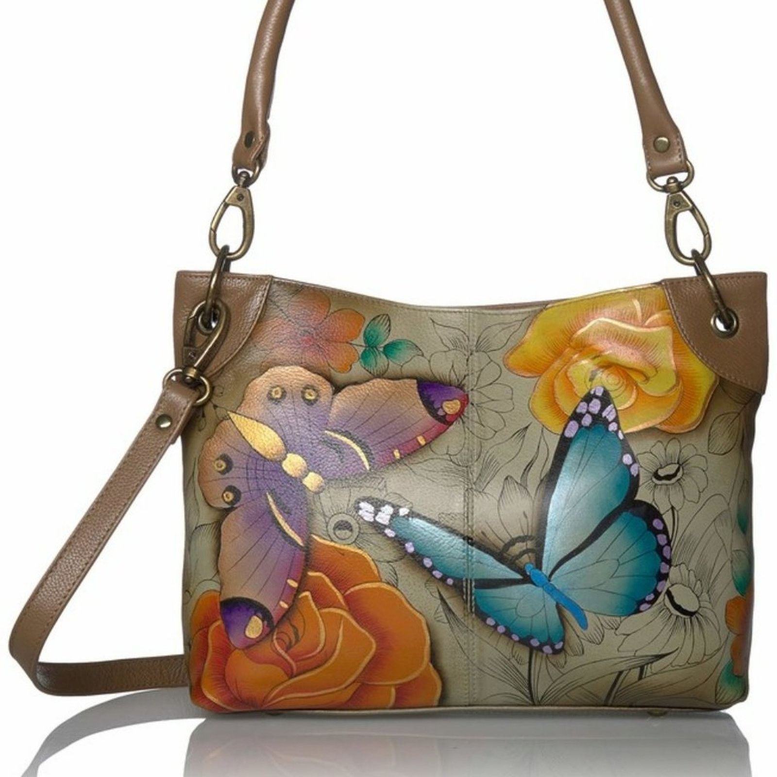 Other Anuschka Anna Butterfly Paradise Leather Crossbody Bag Size ONE SIZE - 1 Thumbnail