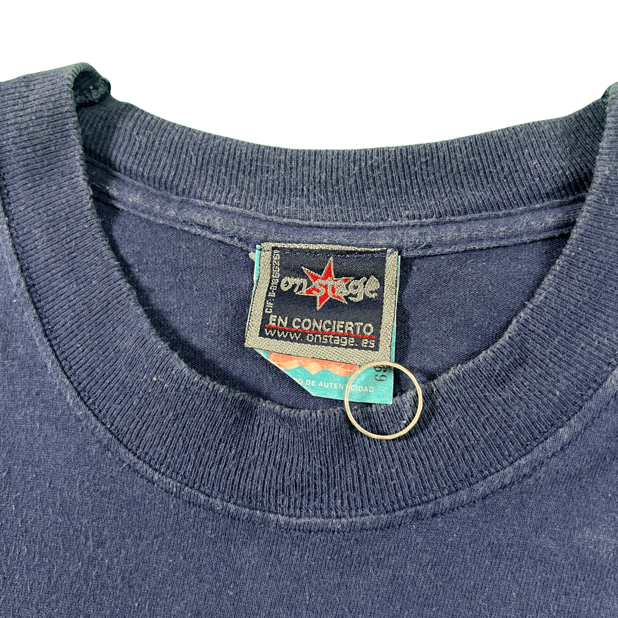 Vintage T-Shirt Vintage Alejandro Sanz 'el al aire' - Marine -Small Size US S / EU 44-46 / 1 - 2 Thumbnail