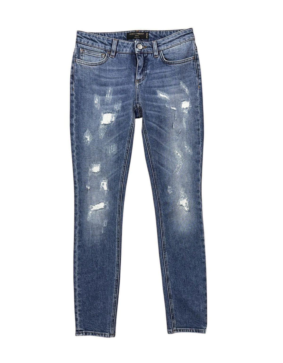 Dolce & Gabbana Dolce & Gabbana Blue Cropped Slim Jeans Stretch size 36 Size 25" / US 0 / IT 36 - 11 Thumbnail