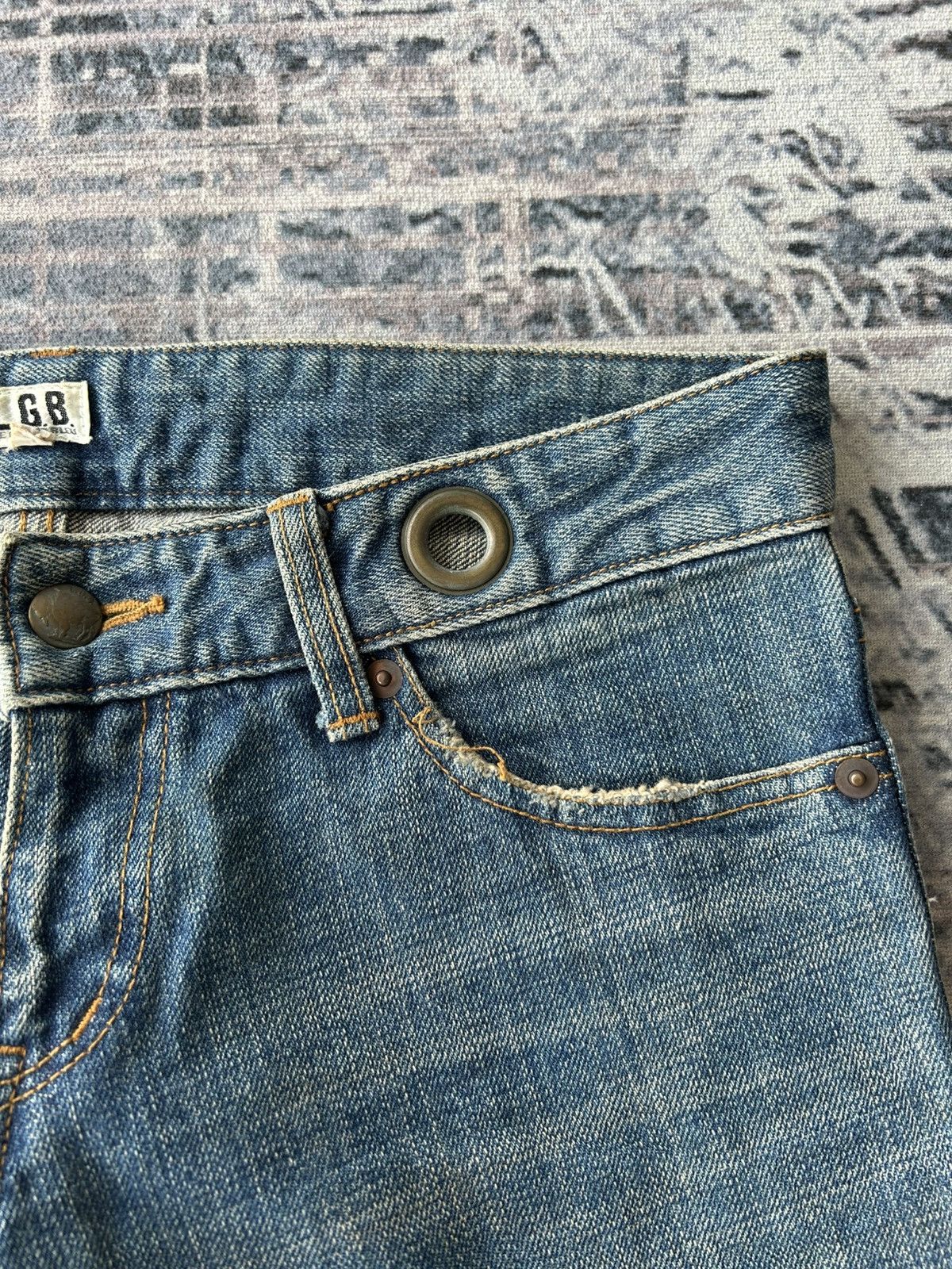 Le Grande Bleu (L.G.B.) LGB Rockstar Zipper Jeans Size US 30 / EU 46 - 15 Thumbnail