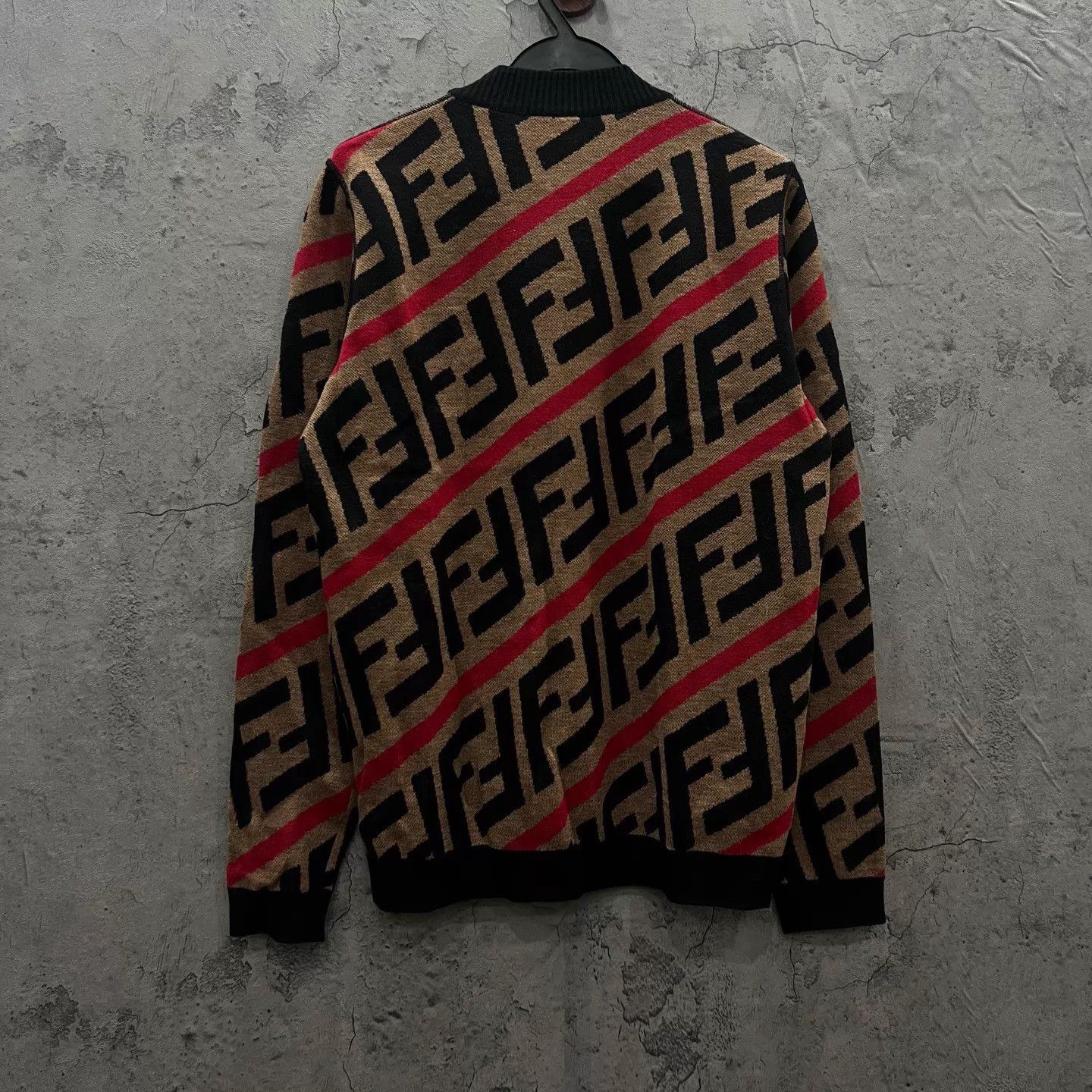 Fendi FENDI All-Over Baguette Logo Knit Sweater 46 New Size US S / EU 44-46 / 1 - 6 Thumbnail