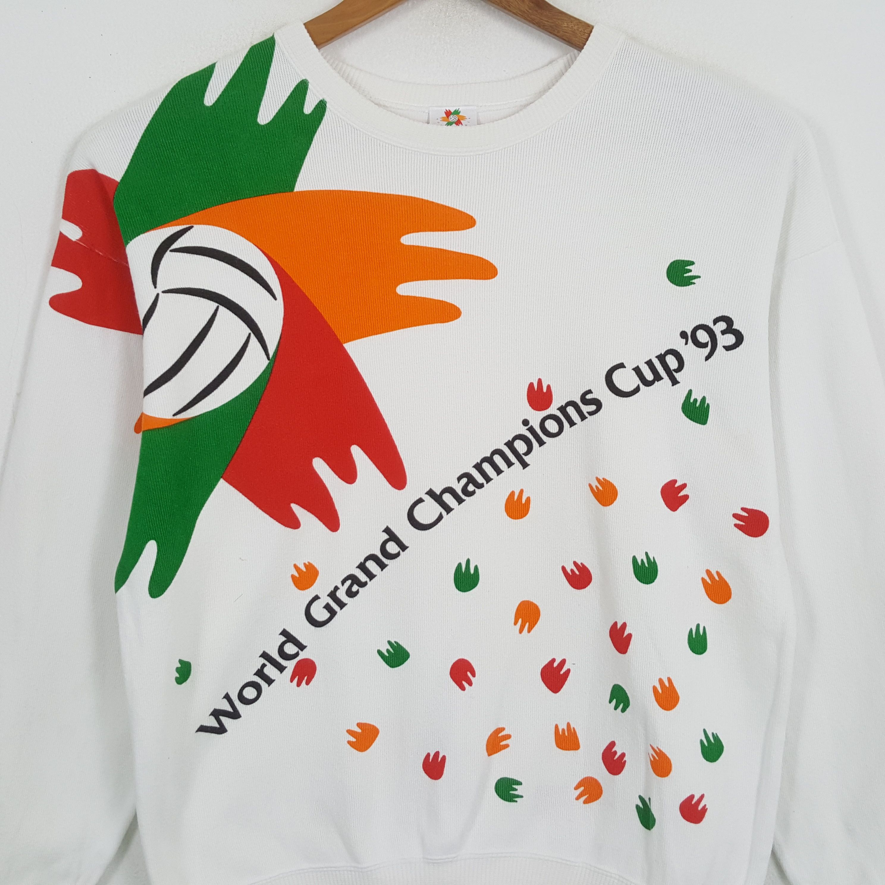 Japanese Brand × Vintage Vintage WORLD GRAND CHAMPION CUP 1993 Promo Swatshirts Size US L / EU 52-54 / 3 - 2 Thumbnail