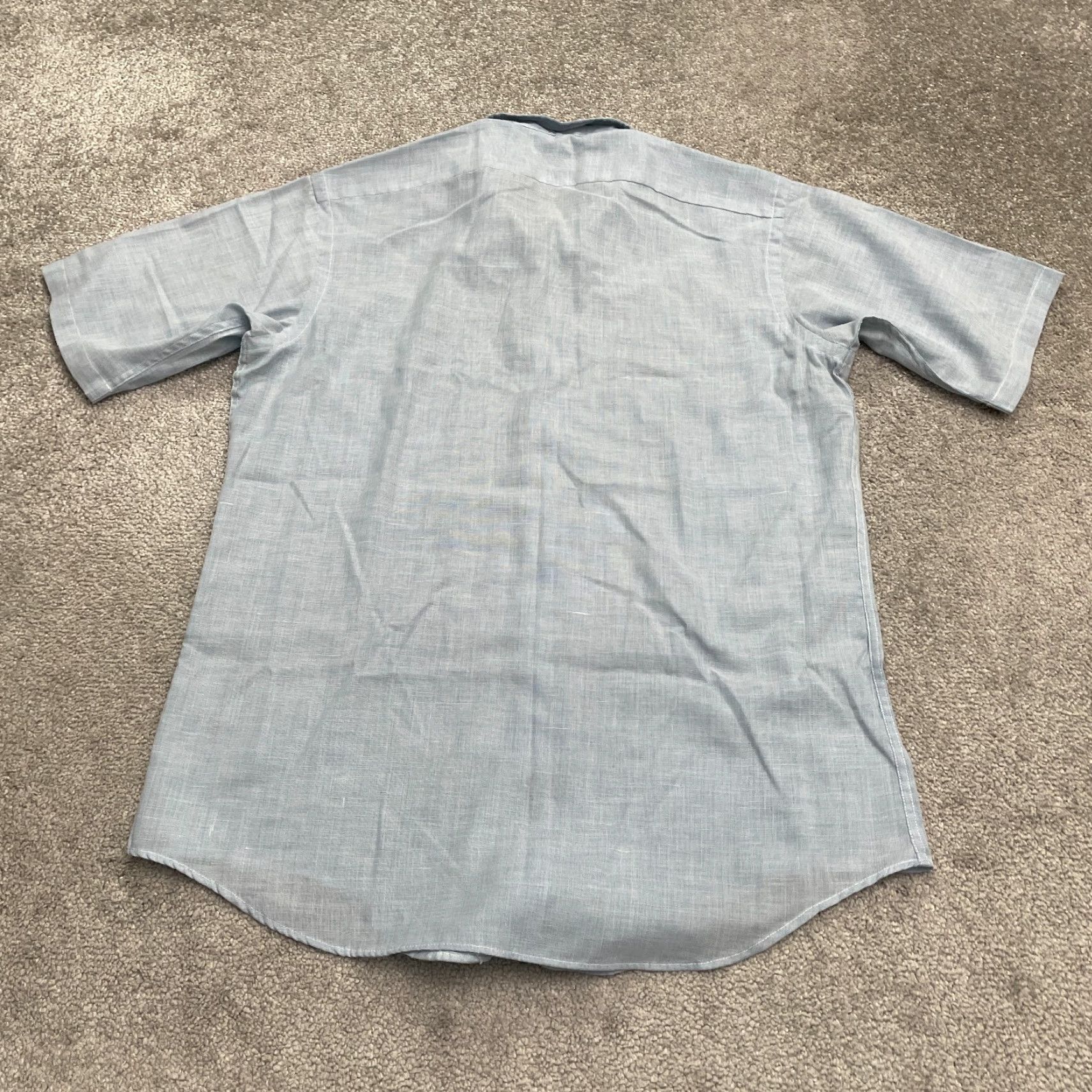 Enro VINTAGE ENRO Button-Down Shirt Mens 15.5 Blue Short Sleeve 90s Classic Preppy Workwear Casual Business Shirt Size US M / EU 48-50 / 2 - 2 Thumbnail