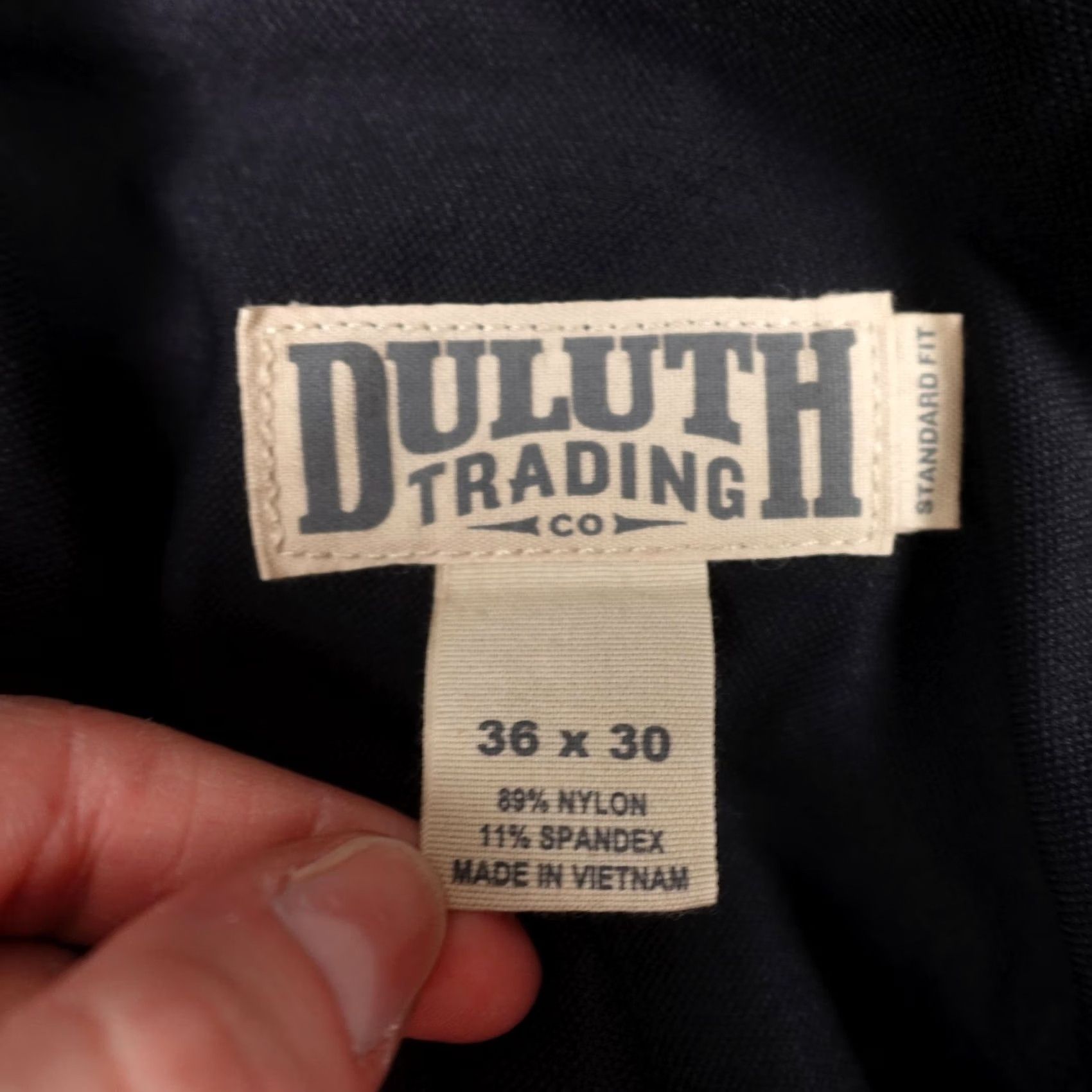 Duluth Trading Company Duluth Trading Co Pants Mens 36x30 Black Nylon Stretch Workwear Khakis Pants Casual Golf Outdoor Size US 36 / EU 52 - 2 Thumbnail