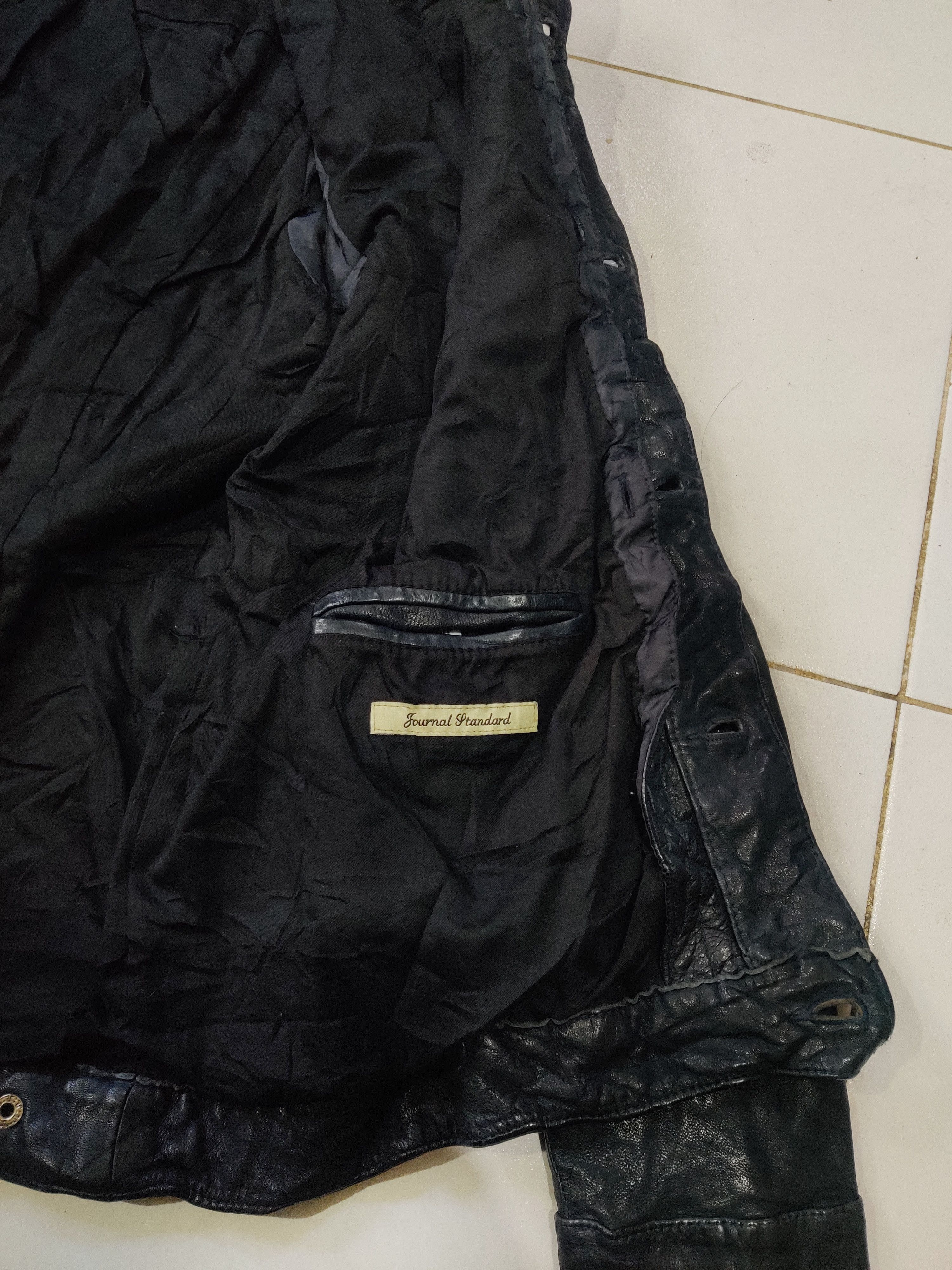 Journal Standard Journal Standard Goatskin Leather Trucker Jacket Size US M / EU 48-50 / 2 - 9 Thumbnail
