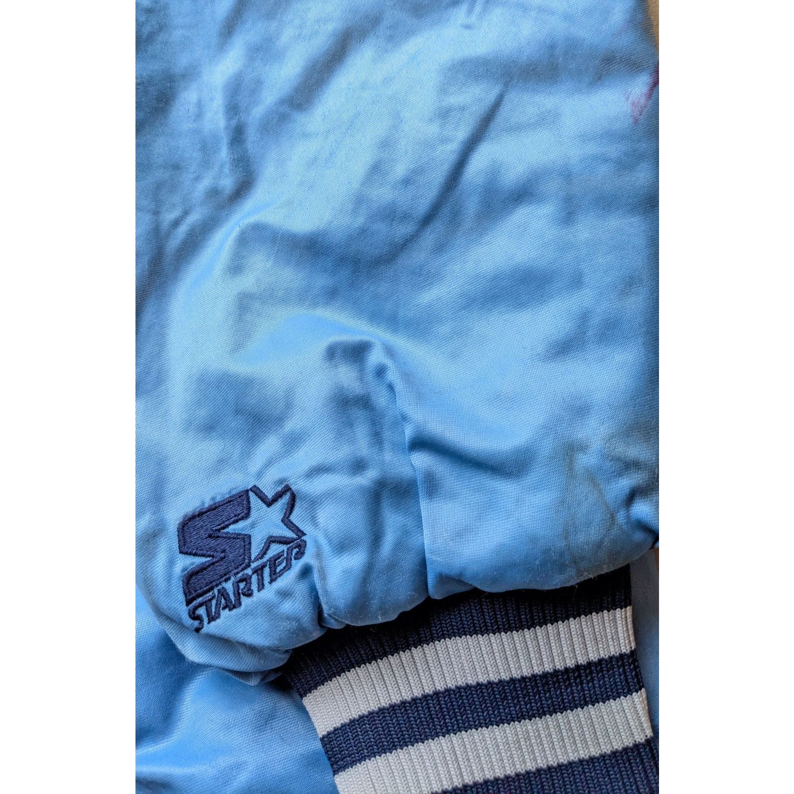 MLB × Starter NY Yankees 90s STARTER satin BABY BLUE bomber 2XL MLB vtg Size US XXL / EU 58 / 5 - 3 Thumbnail