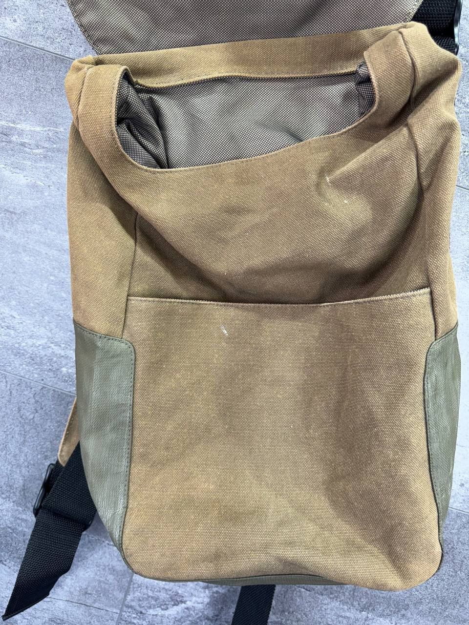 Calvin Klein Canvas Shoulder Backpack Calvin Klein Vintage Rare Y2K Drill Size ONE SIZE - 6 Thumbnail