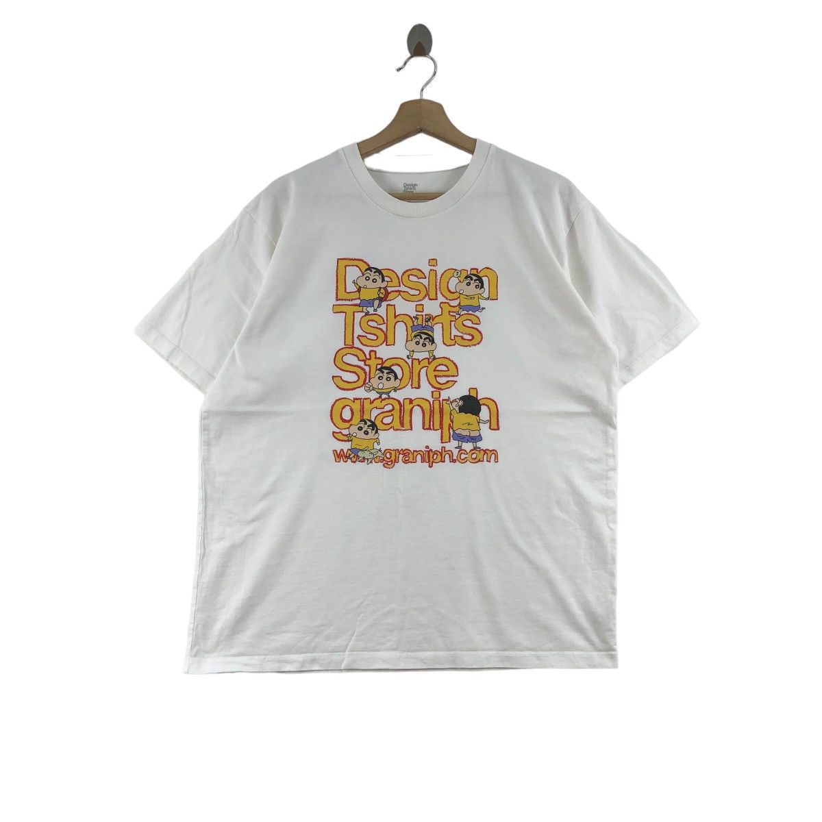 Anime Vintage Crayon Shin-Chan T-Shirt By Graniph Shinnosuke Size US XL / EU 56 / 4 - 1 Thumbnail
