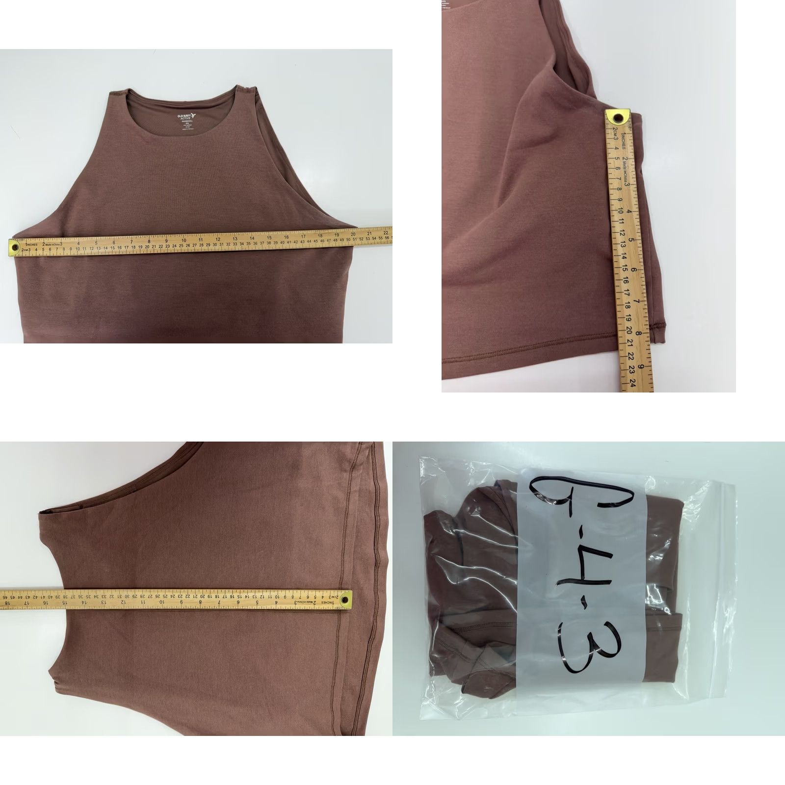 Old Navy Old Navy Tank Top Womens Active XXL Brown Powerchill Light Support Sleeveless Tank Top Regular Fit Shirts Size XXL / US 16-18 / IT 52-54 - 8 Thumbnail
