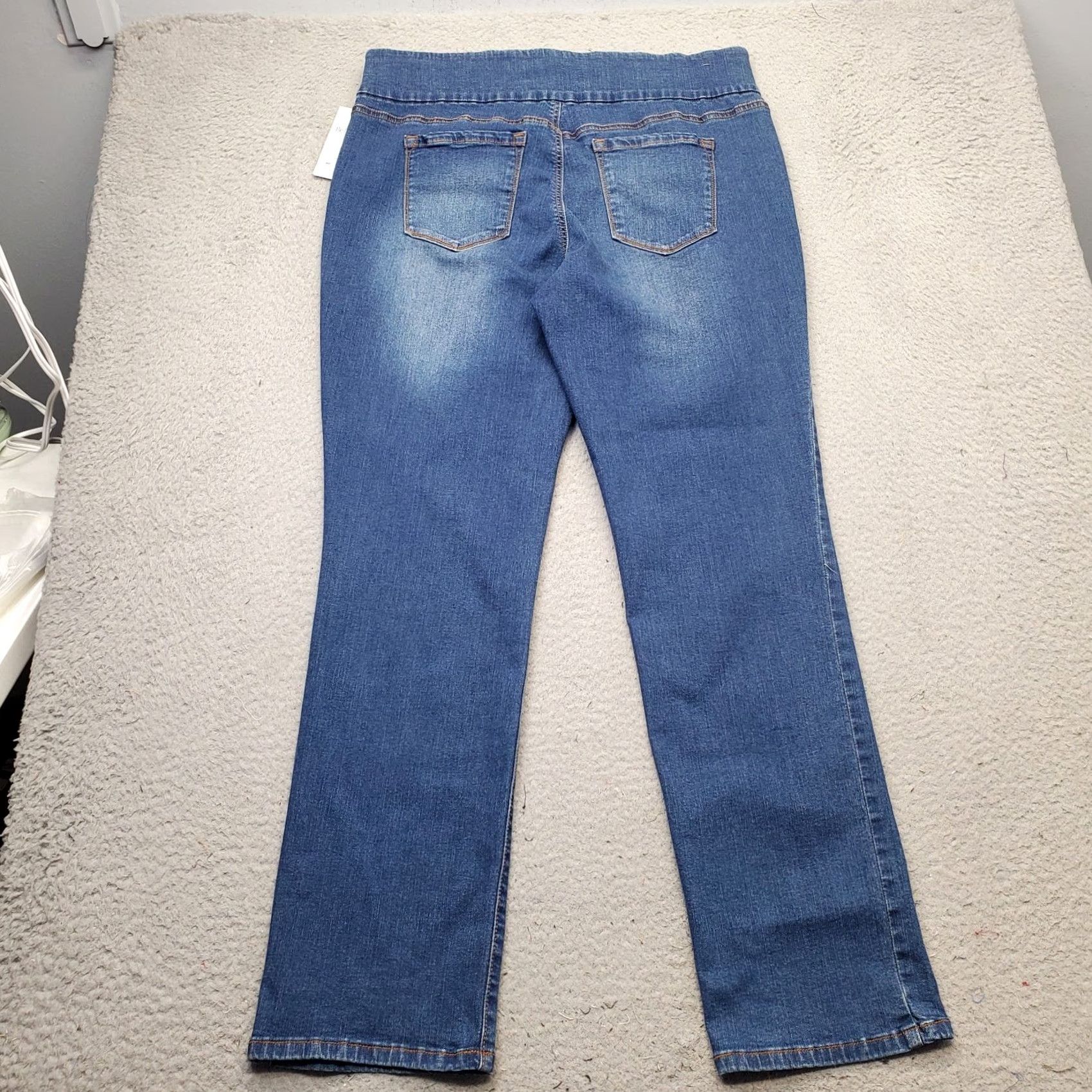 Gloria Vanderbilt Gloria Vanderbilt Amanda Jeans Womens 16 Blue Denim Slimming High Waist Pull On Jeans Size 38" / US 16 / IT 52 - 2 Thumbnail