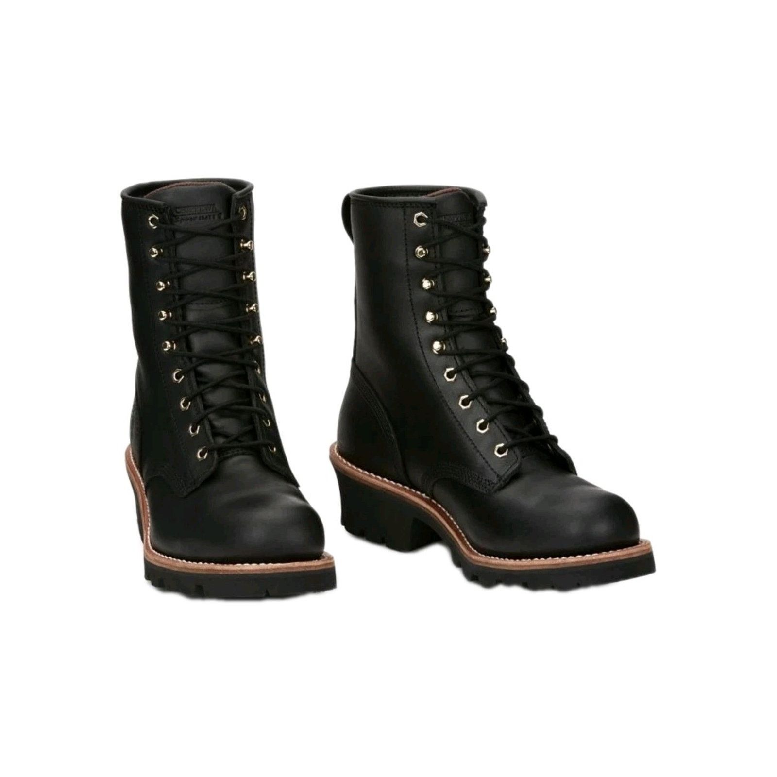 Chippewa Chippewa Baldor 8 In Steel Toe Logger LaceUp Work Black 10.5 Size US 10.5 / EU 43-44 - 2 Thumbnail