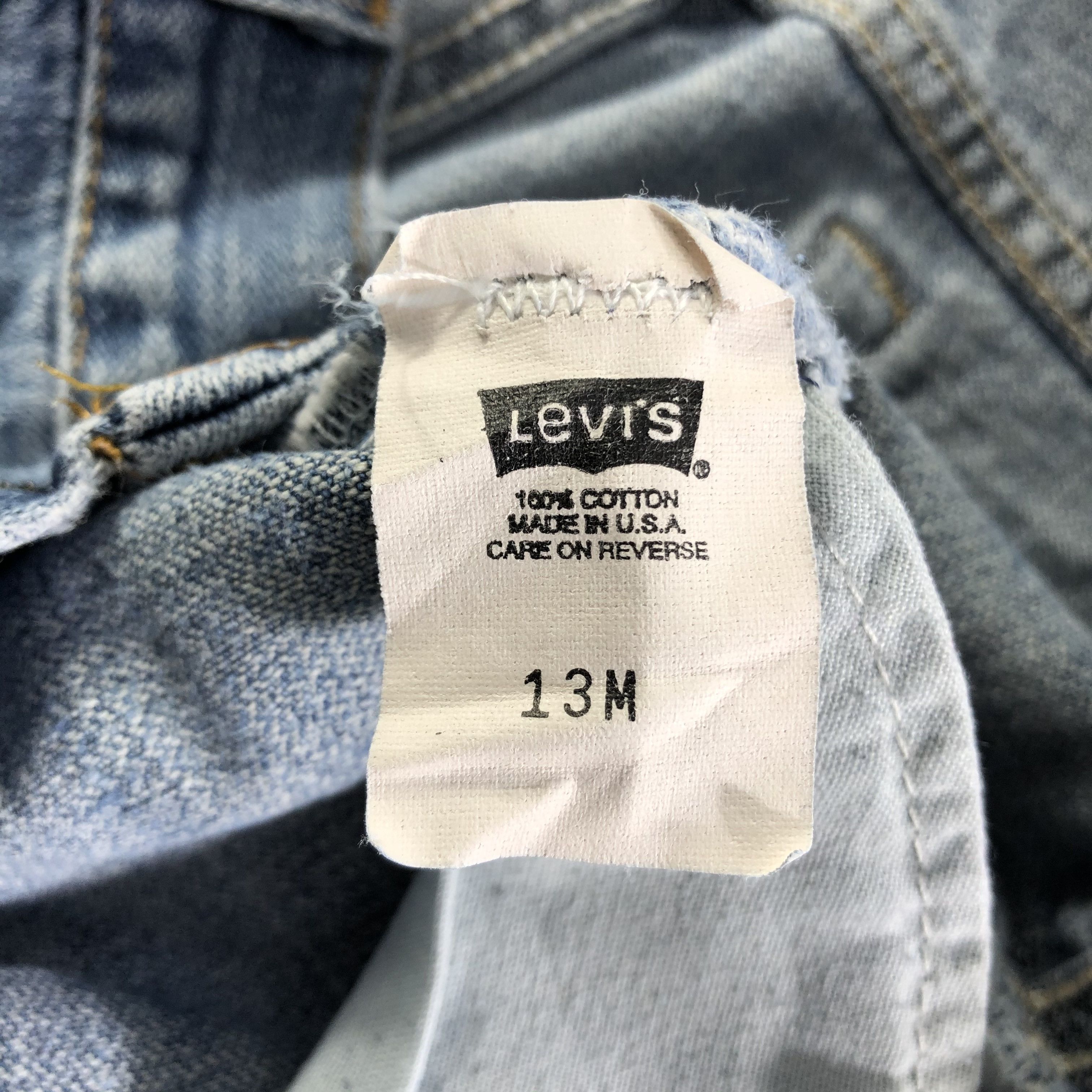 Levi's Vintage Blue Wash Levis 518 Jeans-J3465 Size 35" - 10 Thumbnail