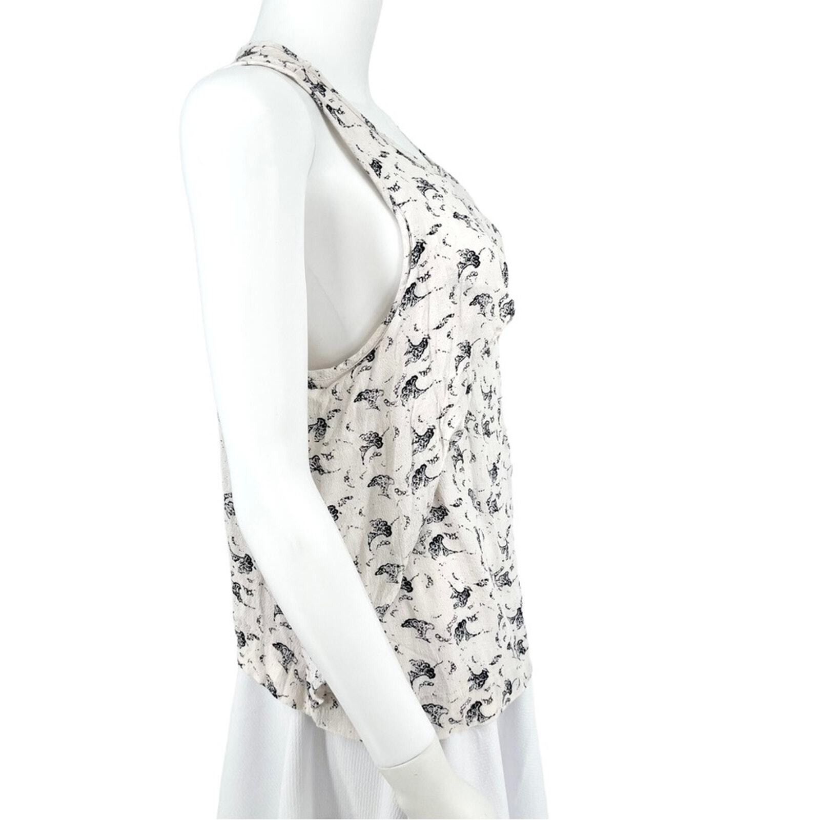 Free People Free People Tank Top Size Small Casual Cut Out Off White Size S / US 4 / IT 40 - 5 Thumbnail