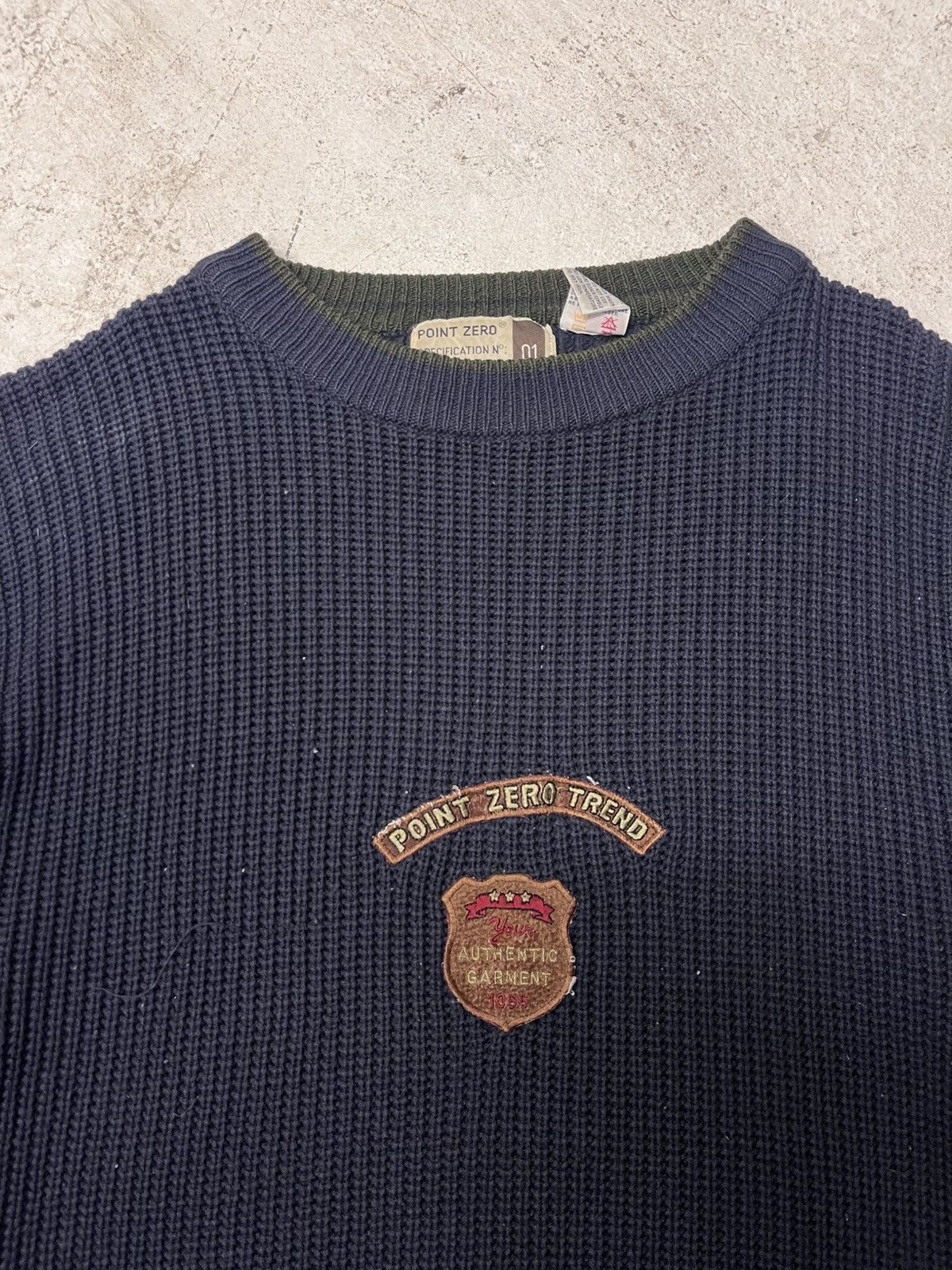 Point Zero Vintage point zero purple knit sweater Size US M / EU 48-50 / 2 - 1 Thumbnail
